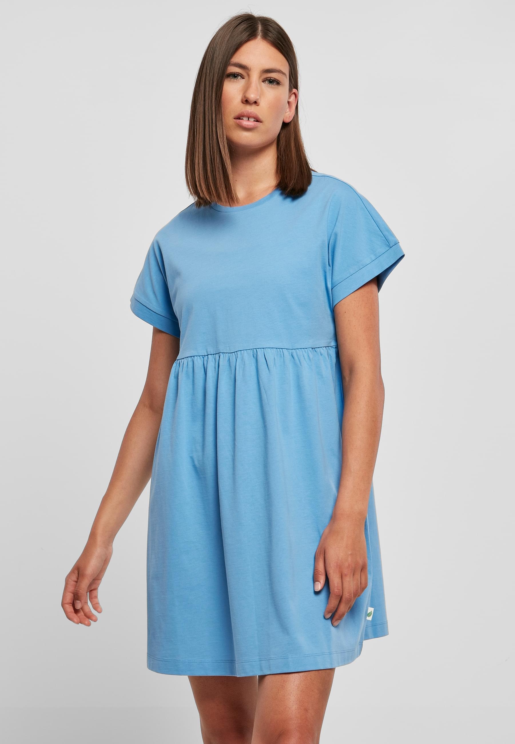 URBAN CLASSICS Shirtkleid »Urban Classics Damen Ladies Organic Empire Valance Tee Dress«, (1 tlg.)