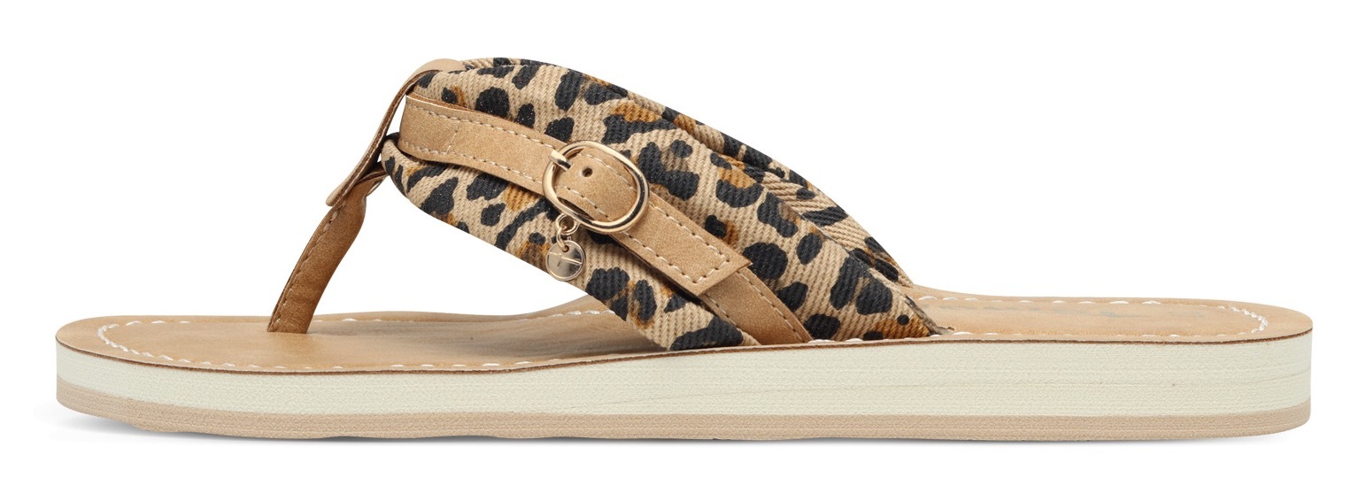 Thumbnail - Tamaris Zehentrenner "AVRIL", Sommerschuh, Flats, Schlappen mit T-Logoanhänger