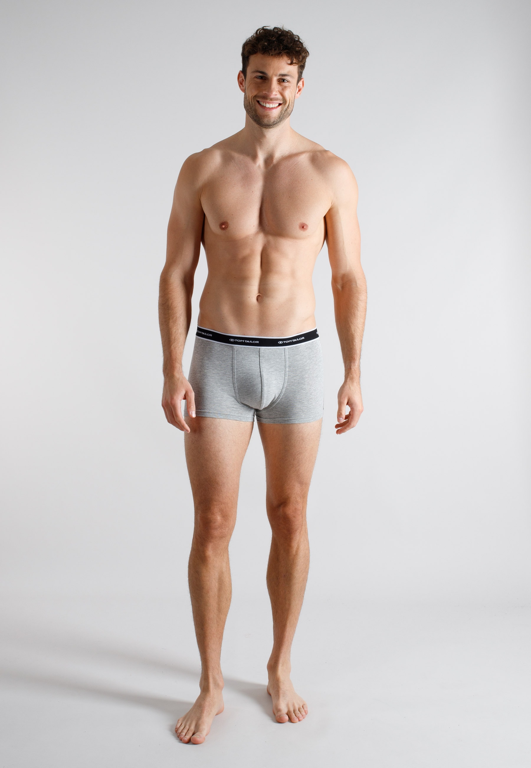 TOM TAILOR Boxershorts »Kentucky« Packung,  weich, bequem, basic, eng, atmungsaktiv, Logobund, Baumwollmix