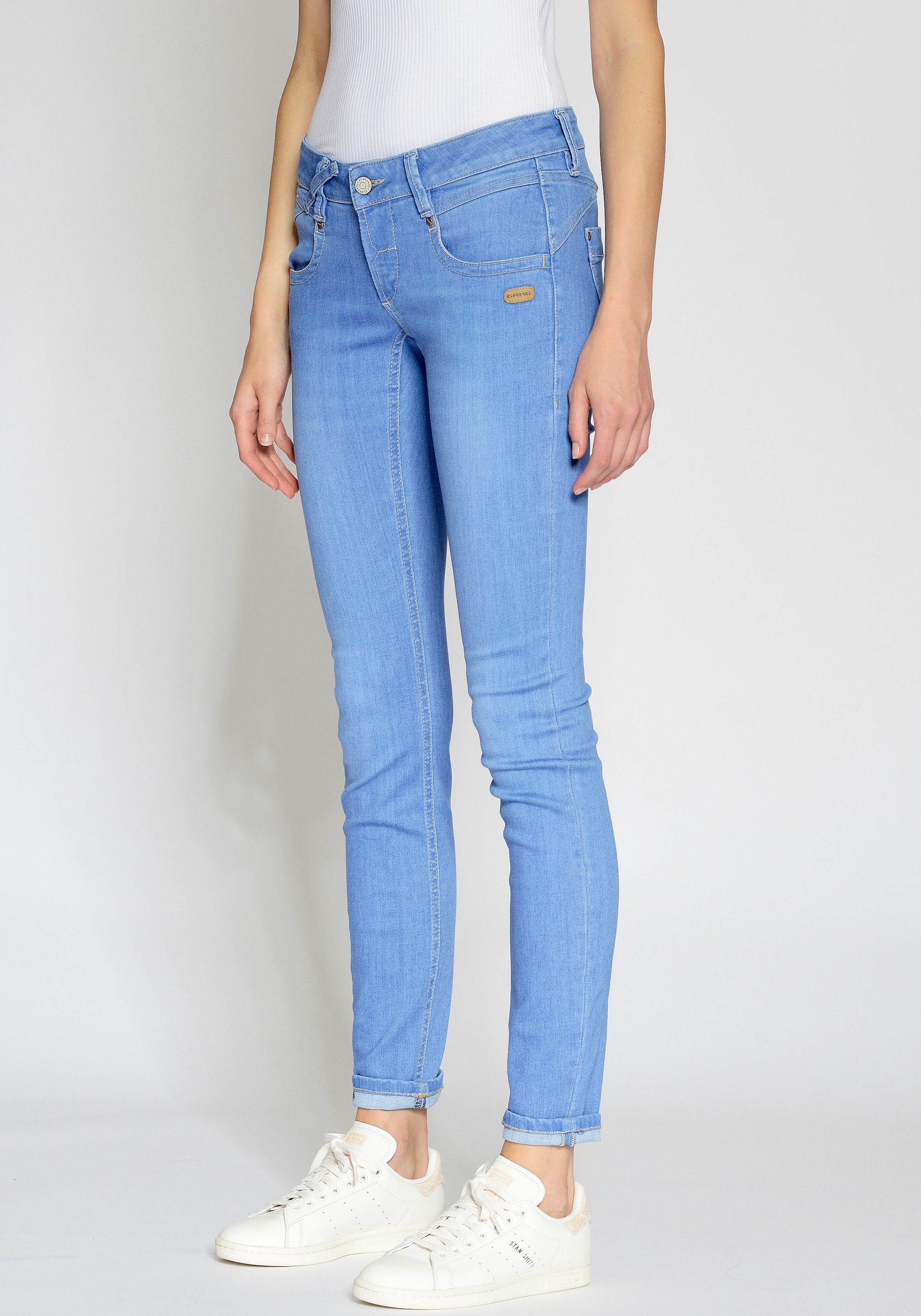 GANG Skinny-fit-Jeans "94NENA", mit Used-Effekten