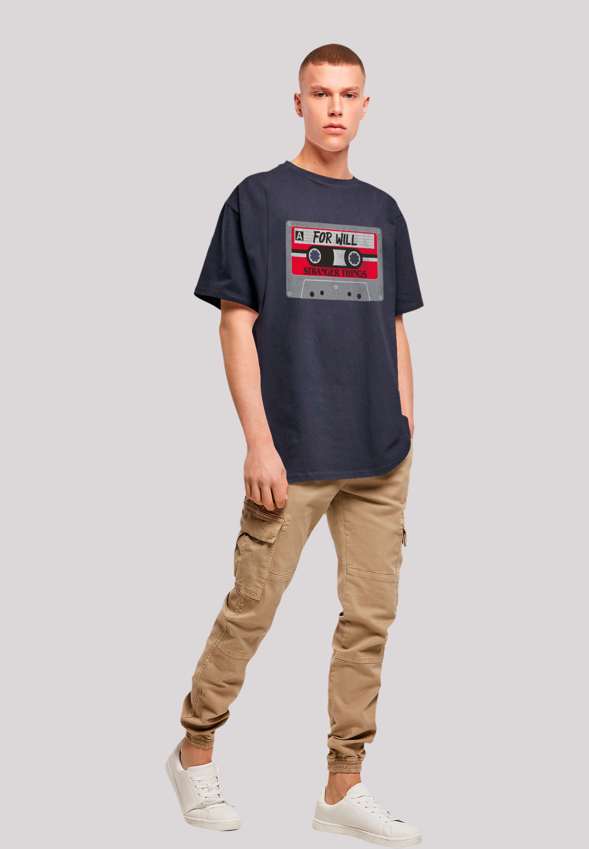 F4NT4STIC T-Shirt »Stranger Things Cassette For Will«, Premium Qualität