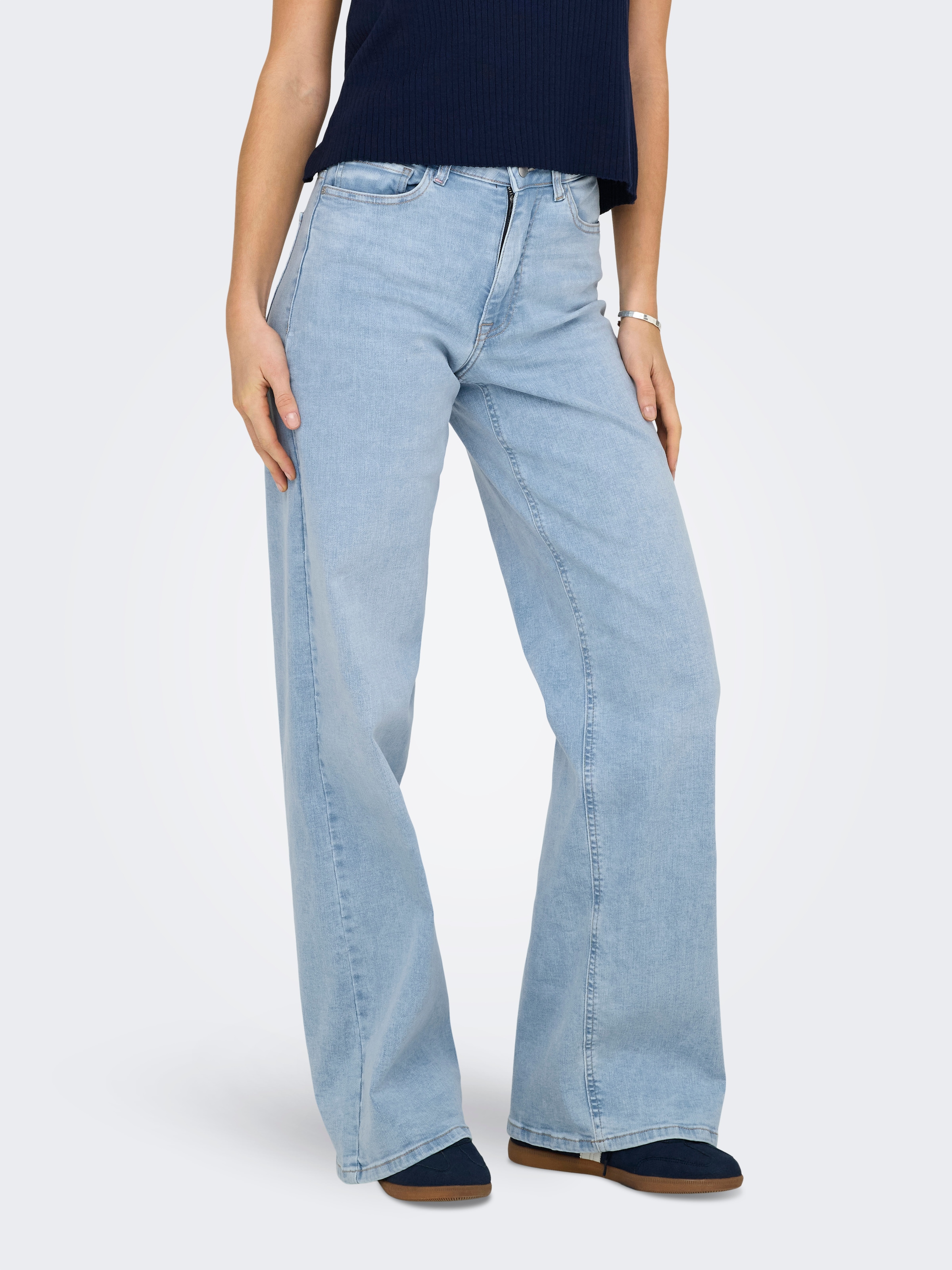 JDY High-waist-Jeans "JDYFELINA-FINA HW WIDE JNS LBD DNM NOOS" günstig online kaufen