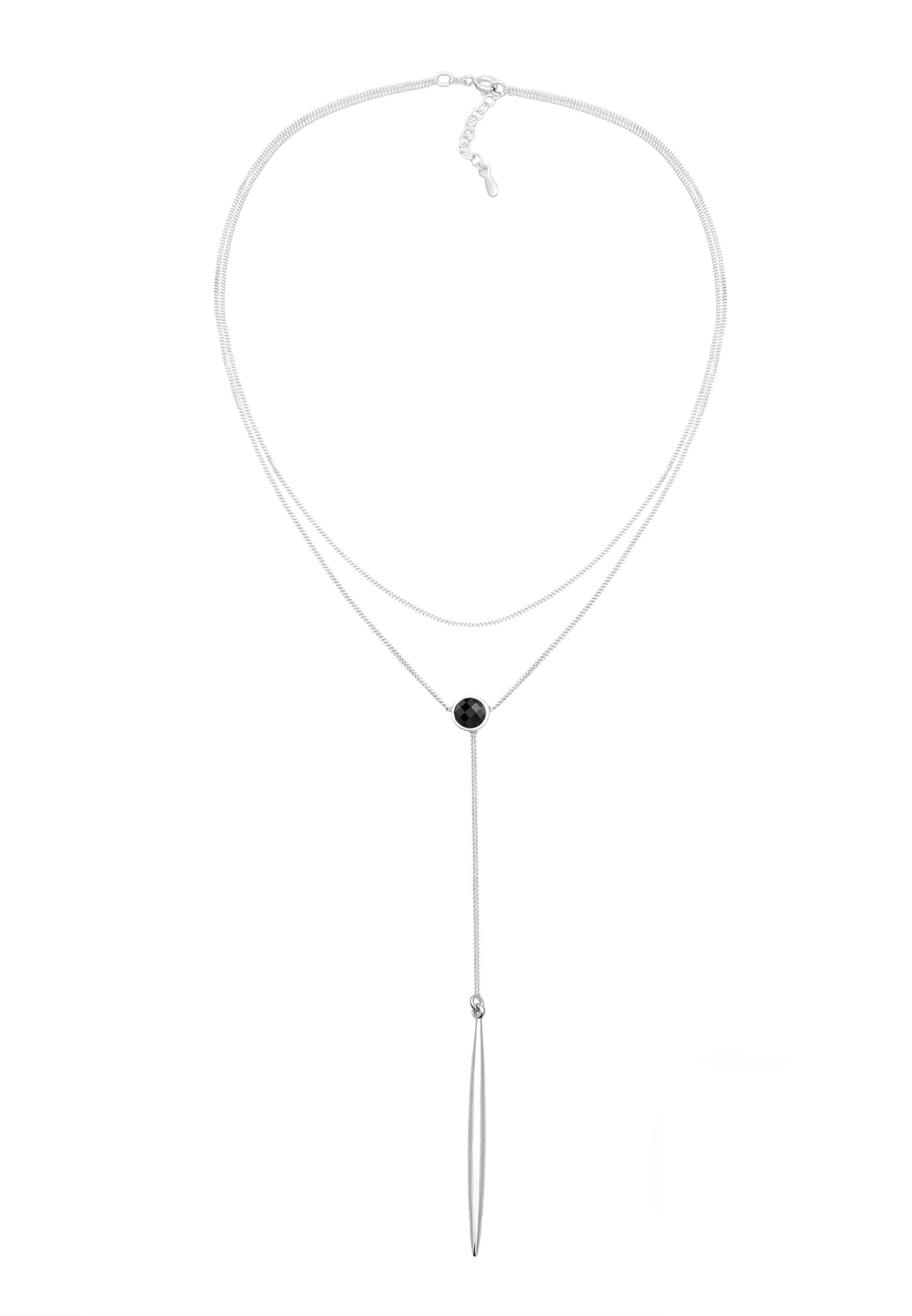 Elli Collierkettchen »Choker Y-Layer Kristalle 925 Silber«