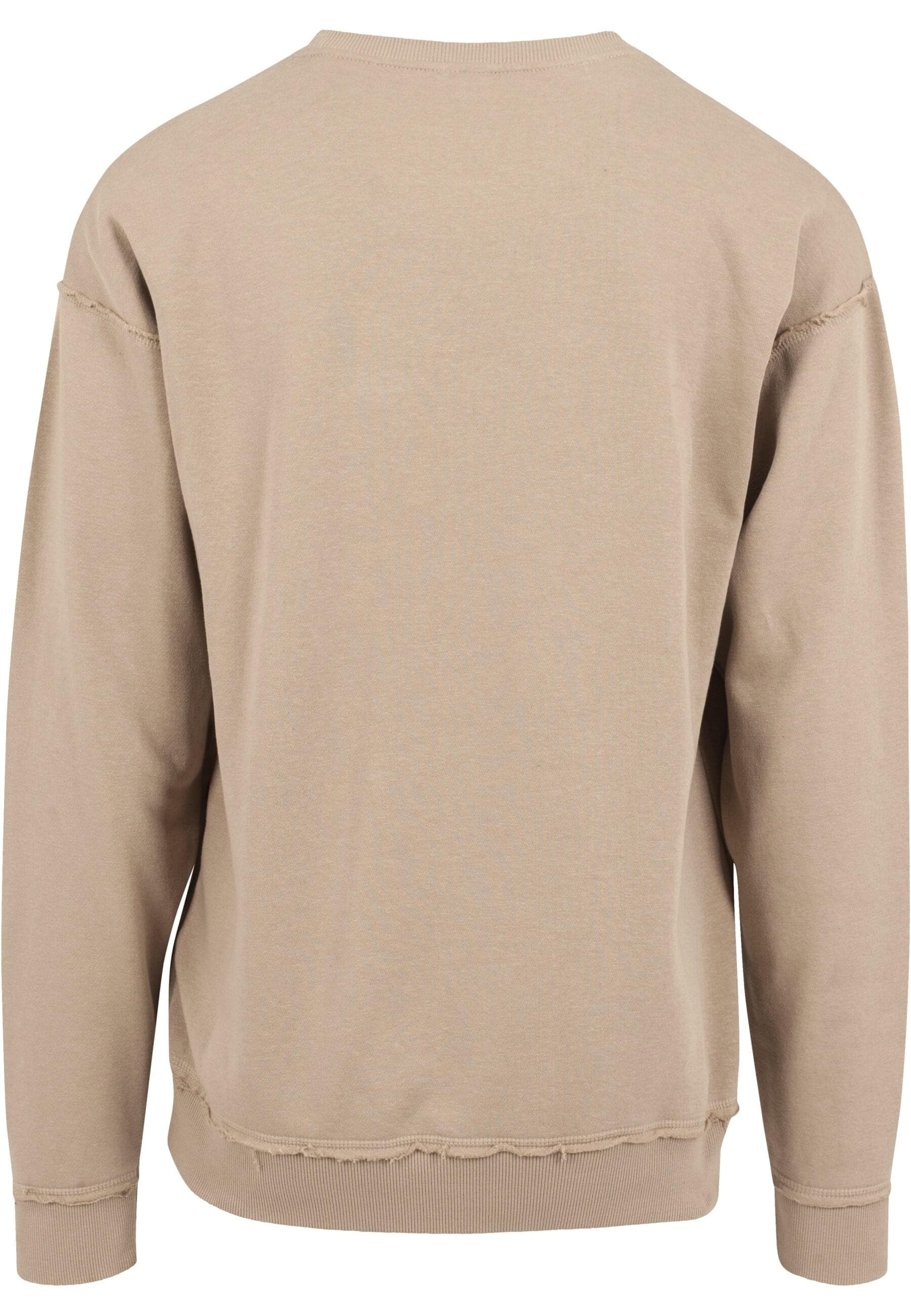URBAN CLASSICS Rundhalspullover »Urban Classics Herren Oversized Open Edge Crew«, (1 tlg.)