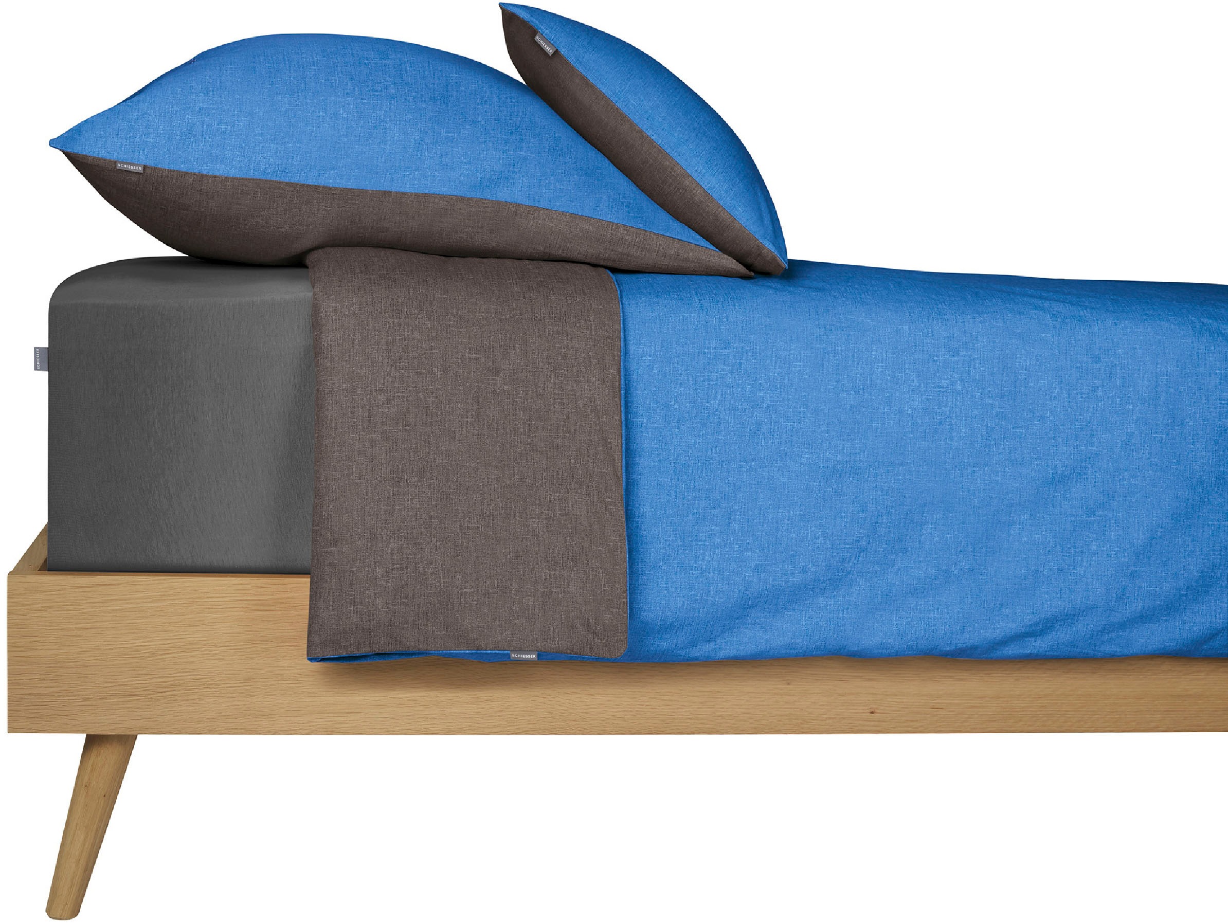 Schiesser "Doubleface aus weicher Baumwolle mit edlem Melangeeffekt in Wend günstig online kaufen