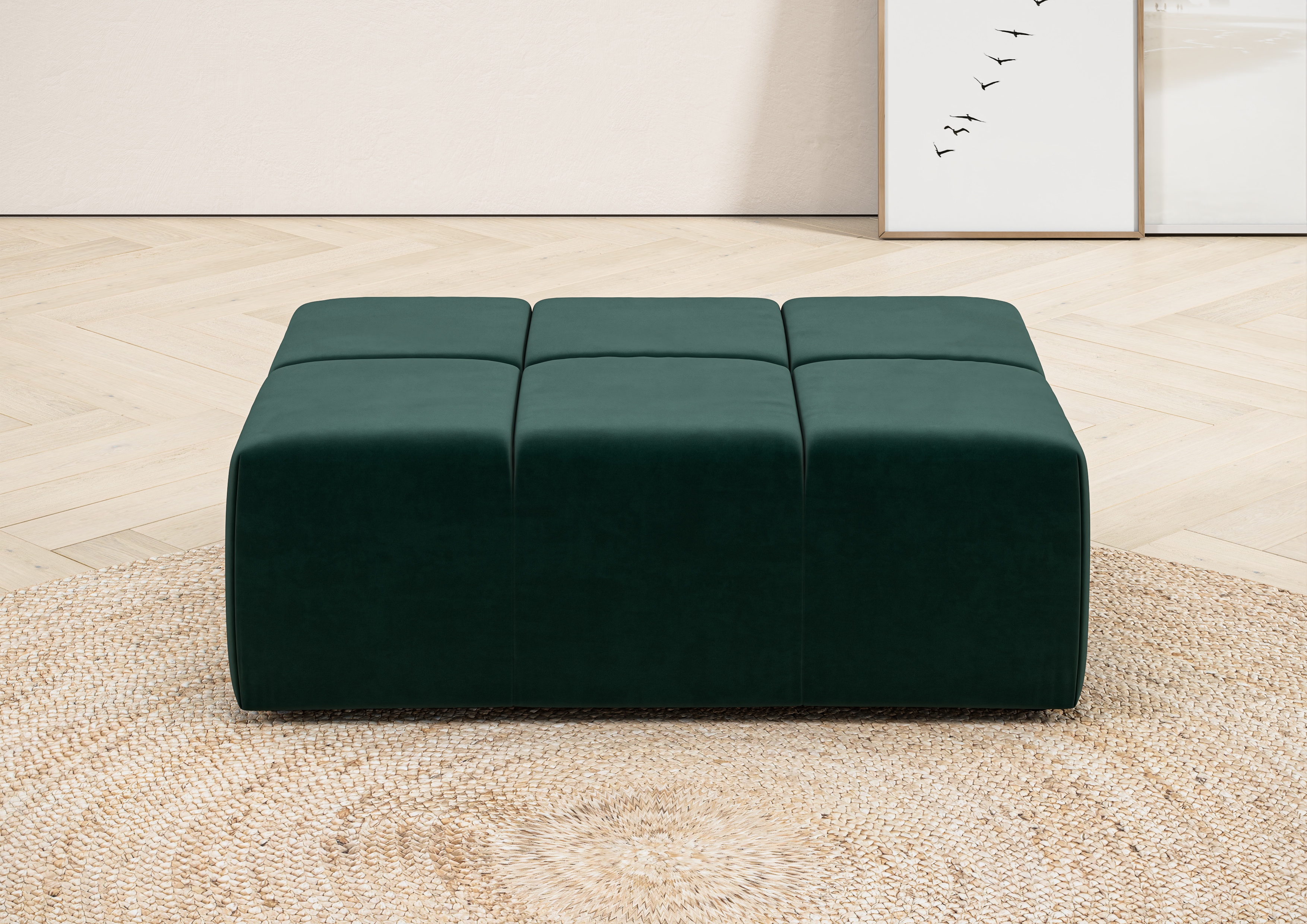 Home affaire Polsterhocker "Ancona, Polsterhocker passend zum Sofa, Breite 107 cm" passend zur "Ancona"-Polsterserie, auch in Cord + Easy Care