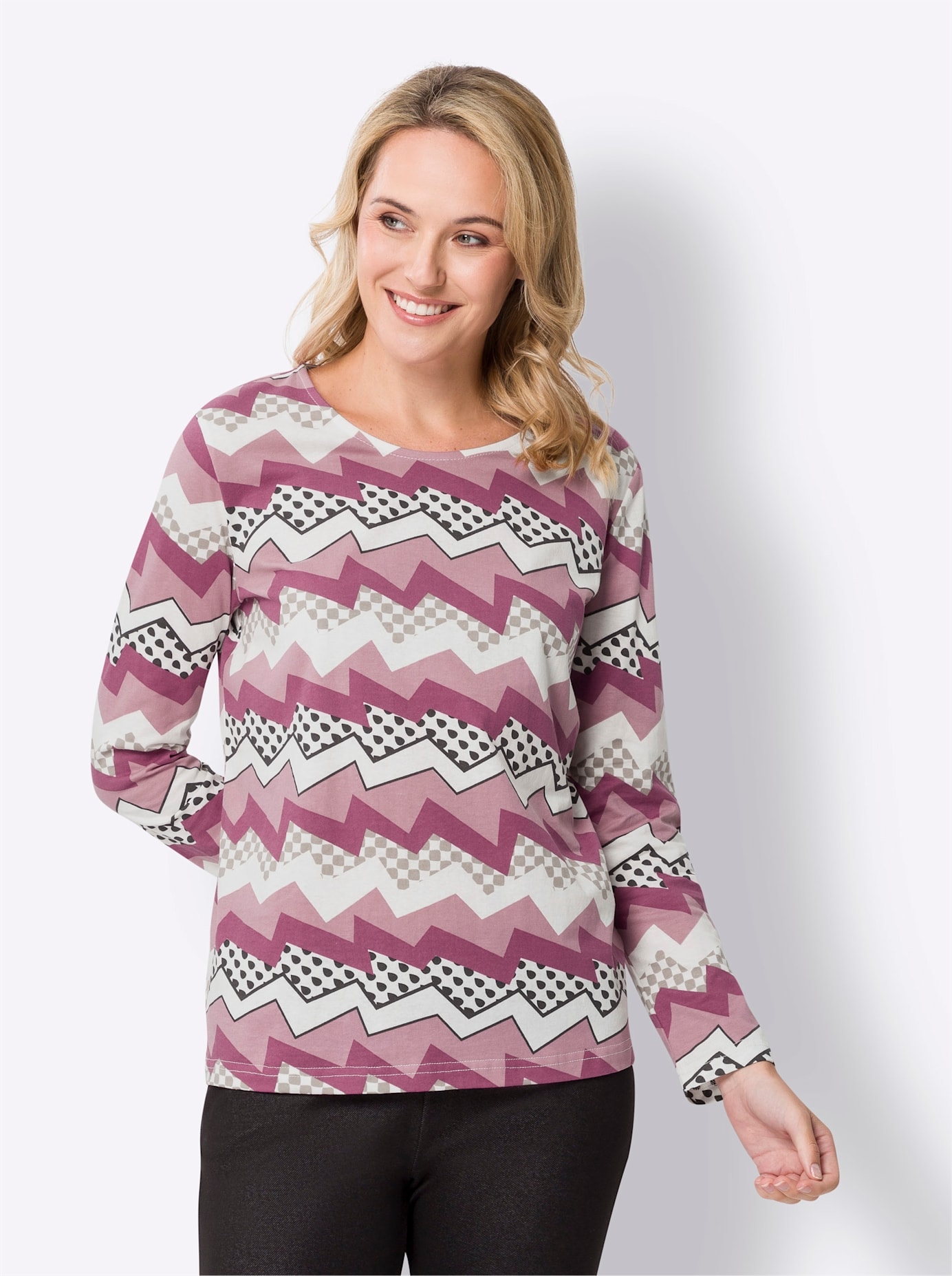Classic Basics Rundhalsshirt "Langarm-Shirt" 1 Stk. tlg. günstig online kaufen