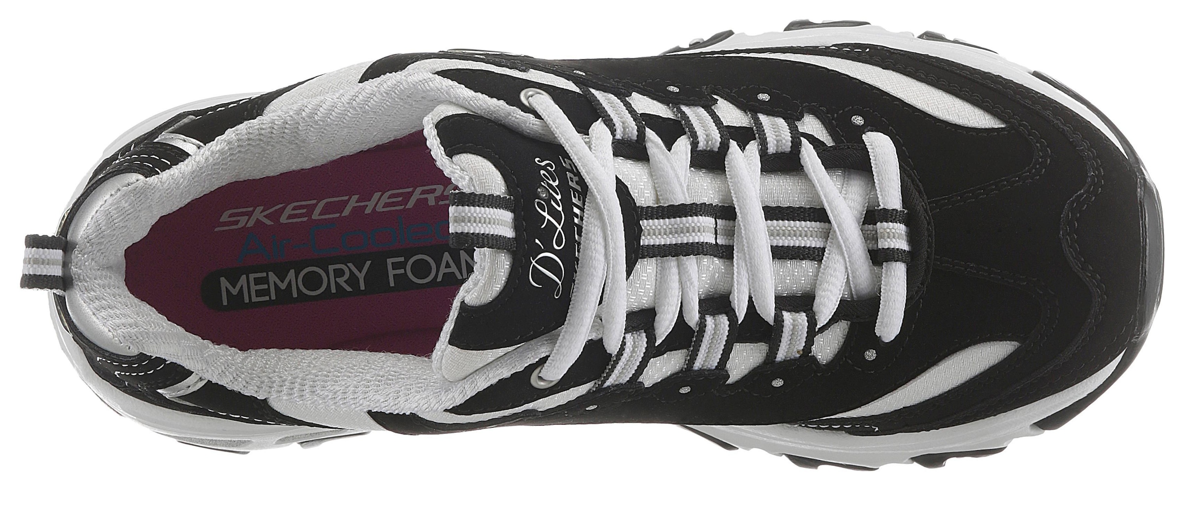 Skechers Sneaker »D´Lites - Biggest Fan«, Freizeitschuh, Halbschuh, Schnürschuh im trendigen Chunky-Style