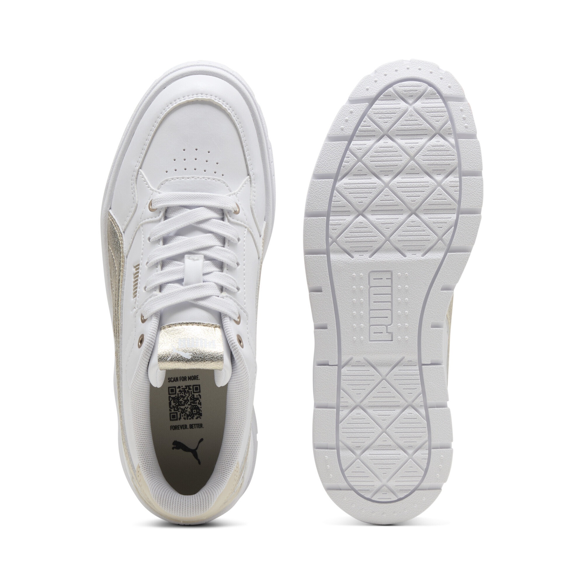 Puma Karmen II Idol Sneakers Weiß Gold 40 3