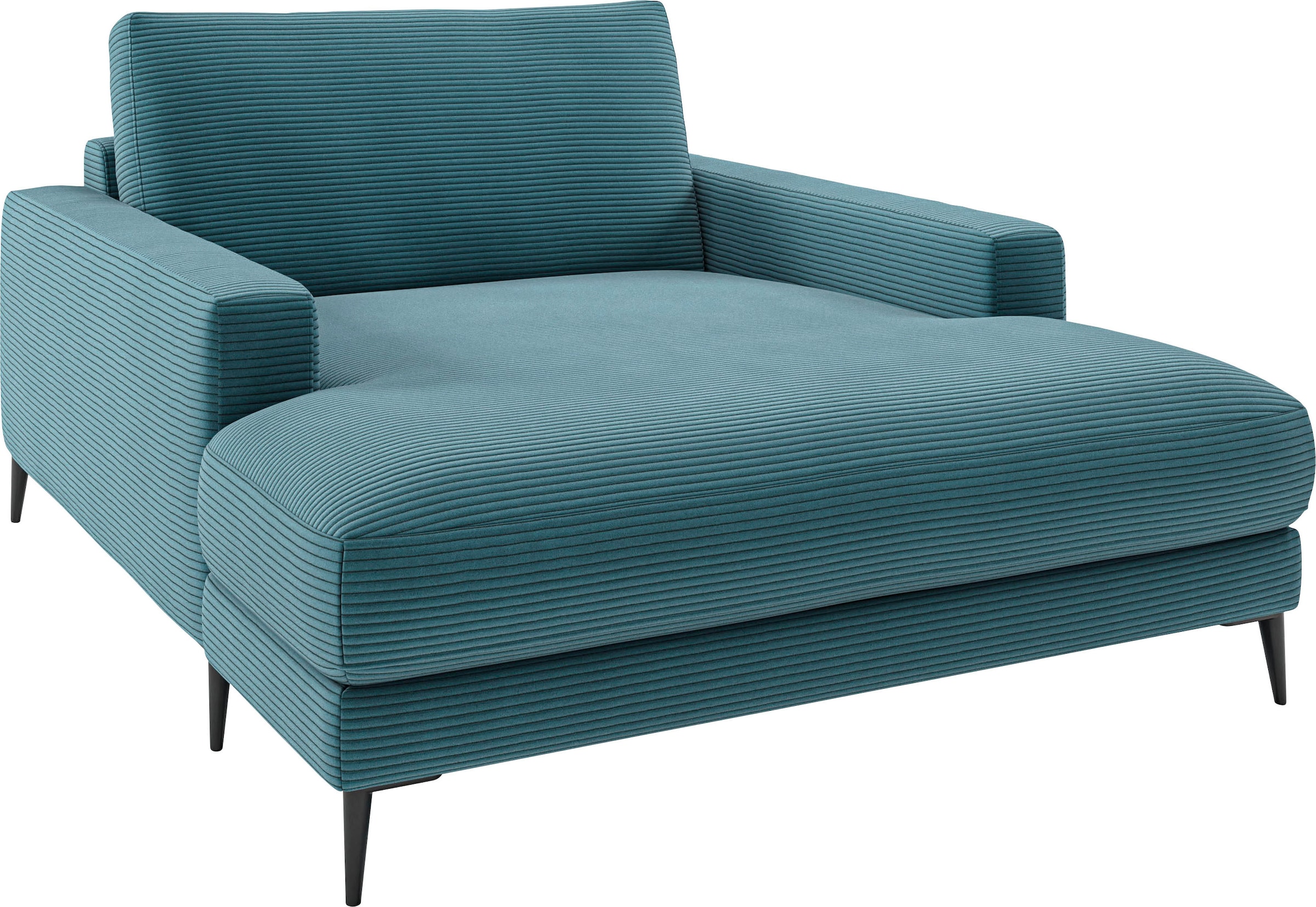 INOSIGN Chaiselongue »Downtown Loungemöbel zum Relaxen, B/T/H: 132/170/84 cm«, auch in Bouclé, Cord und Easy care - leicht mir Wasser zu reinigen