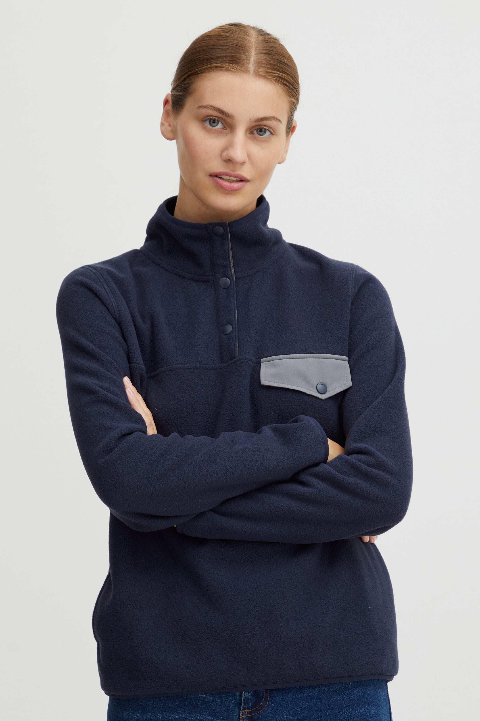 OXMO Fleecejacke »Fleecejacke OXNyfine«, ohne Kapuze