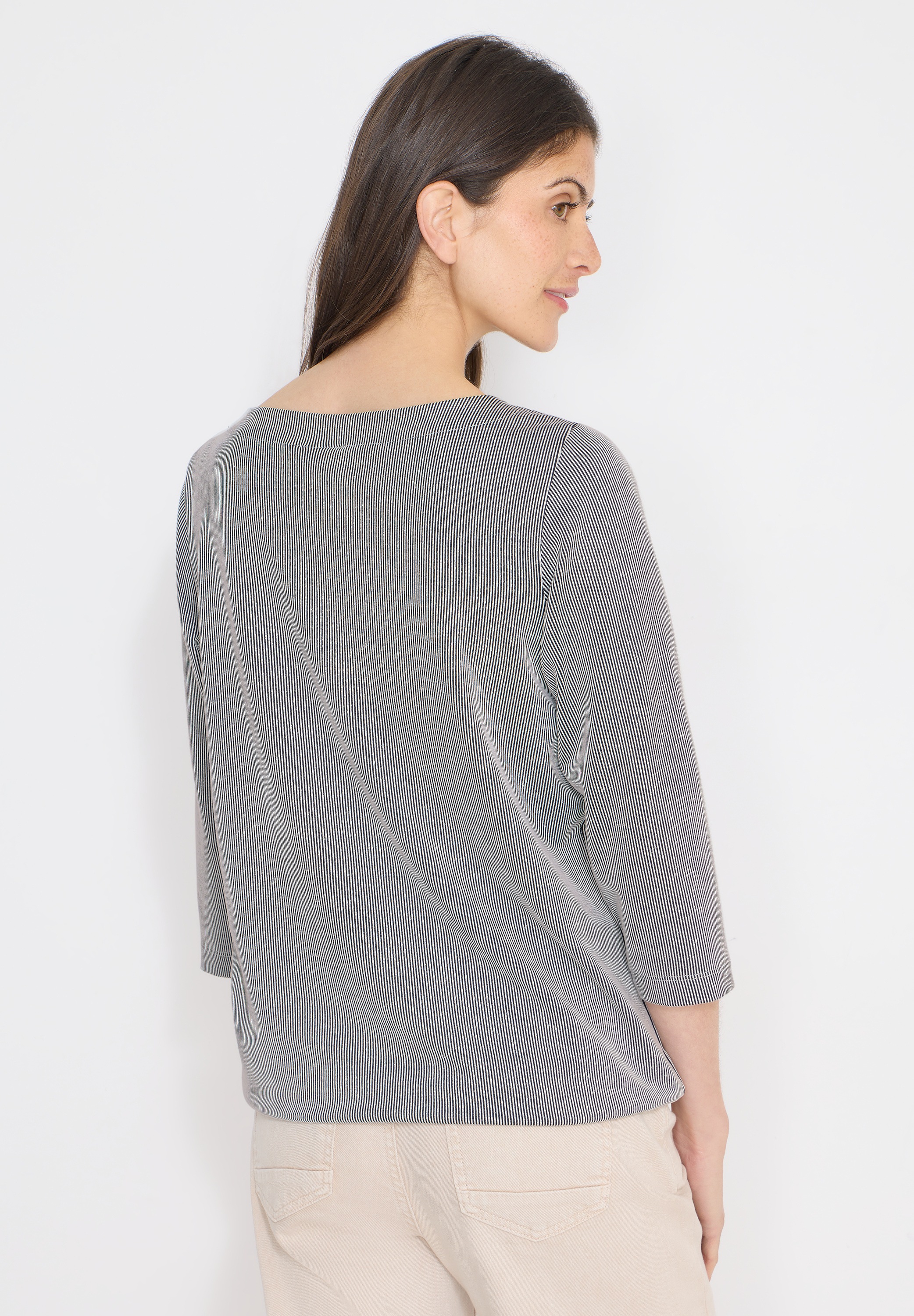 Cecil 3/4-Arm-Shirt mit U-Boot-Ausschnitt