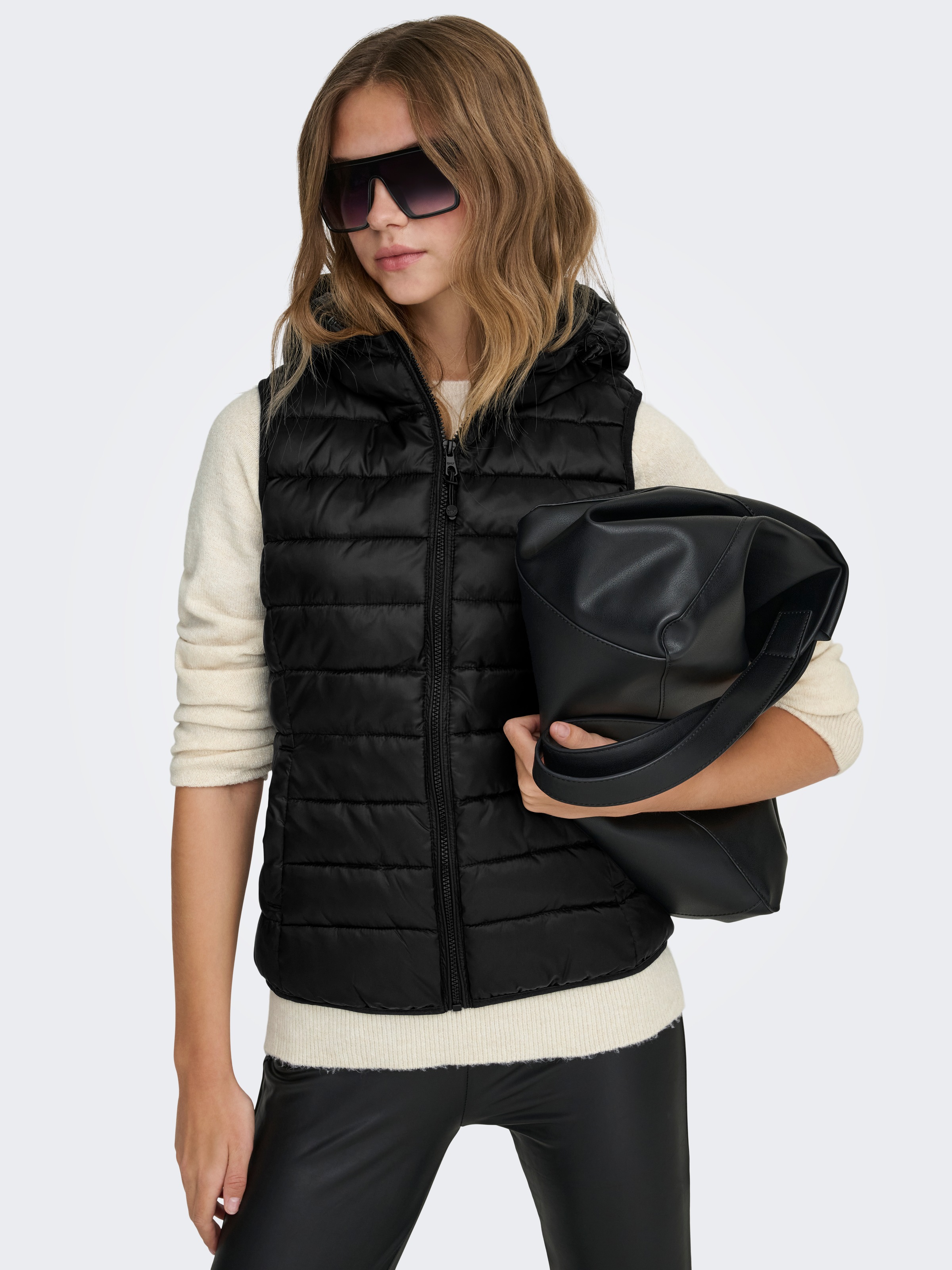 ONLY Steppweste »ONLNEWTAHOE HOOD WAISTCOAT OTW NOOS« mit Kapuze