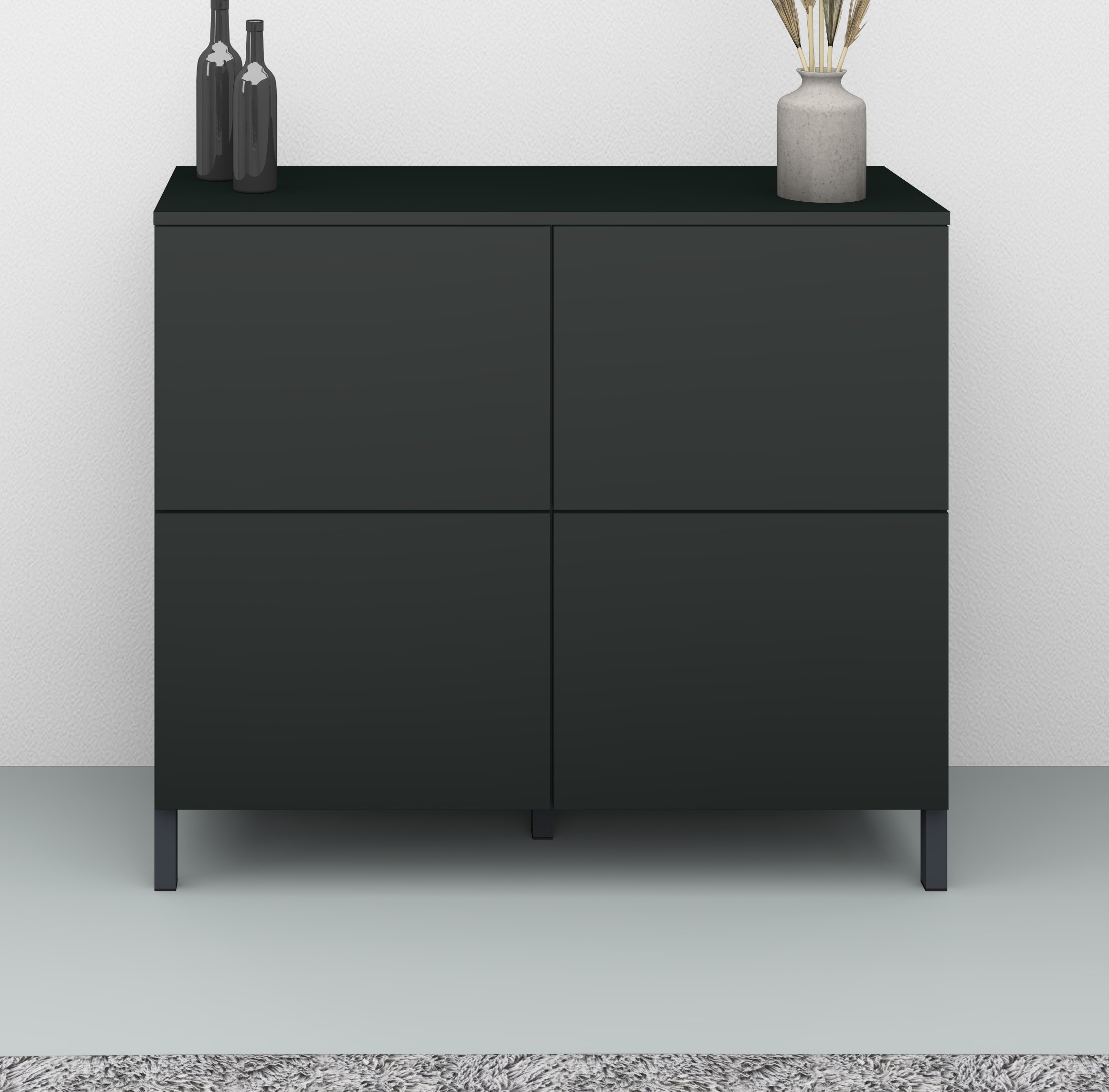borchardt Möbel "Haama, Sideboard mit Metallfüßen, Push-to-open-Technik, Breite 93 cm" Breite 93 cm