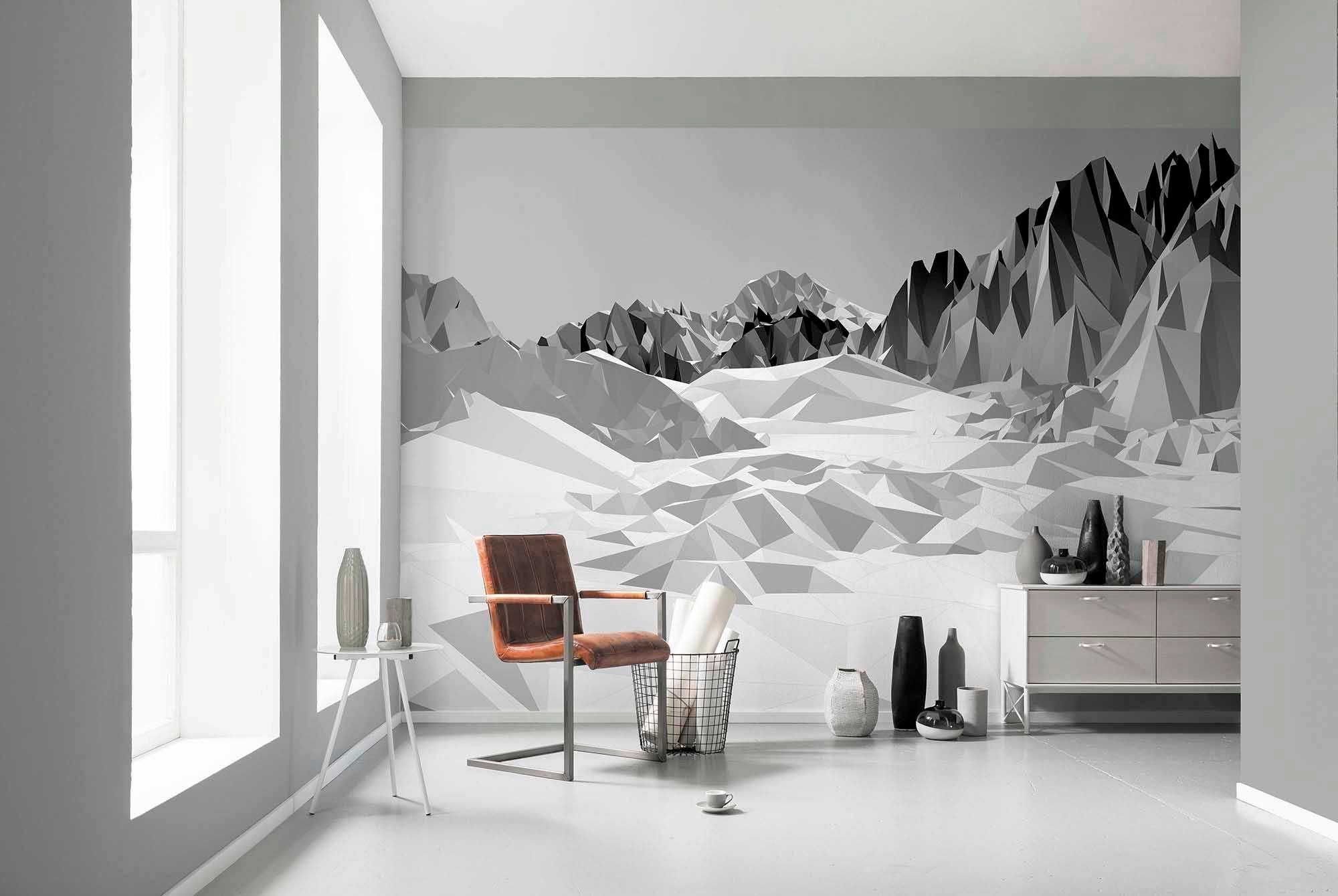 Komar Fototapete "Icefields - Größe 368 x 254 cm" bedruckt glatt Wohnzimmer, Schlafzimmer
