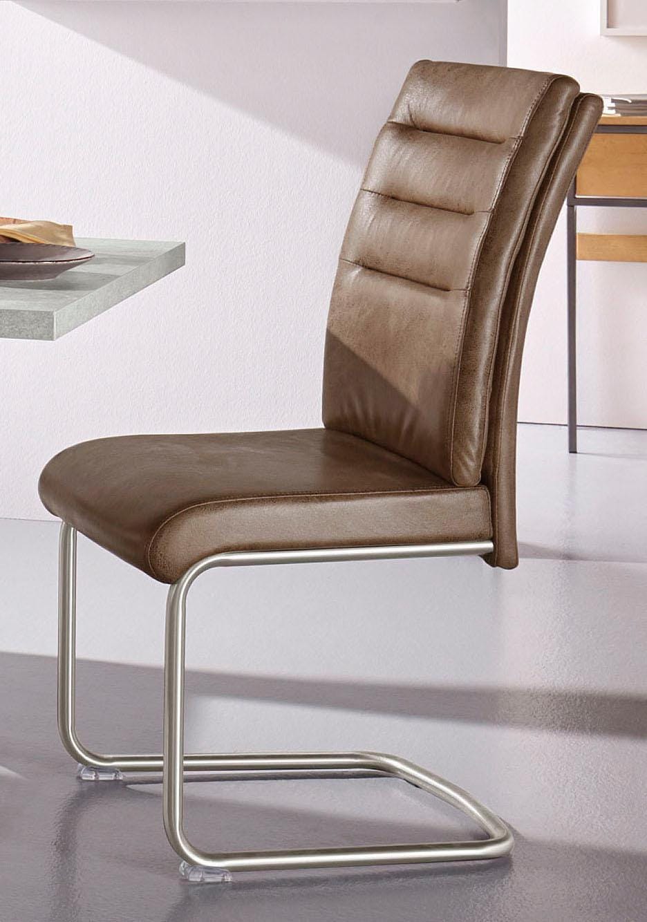 HELA Esszimmerstuhl "Paula Freischwinger" (Set) 2 Stk.mit Echtedelstahlgest günstig online kaufen