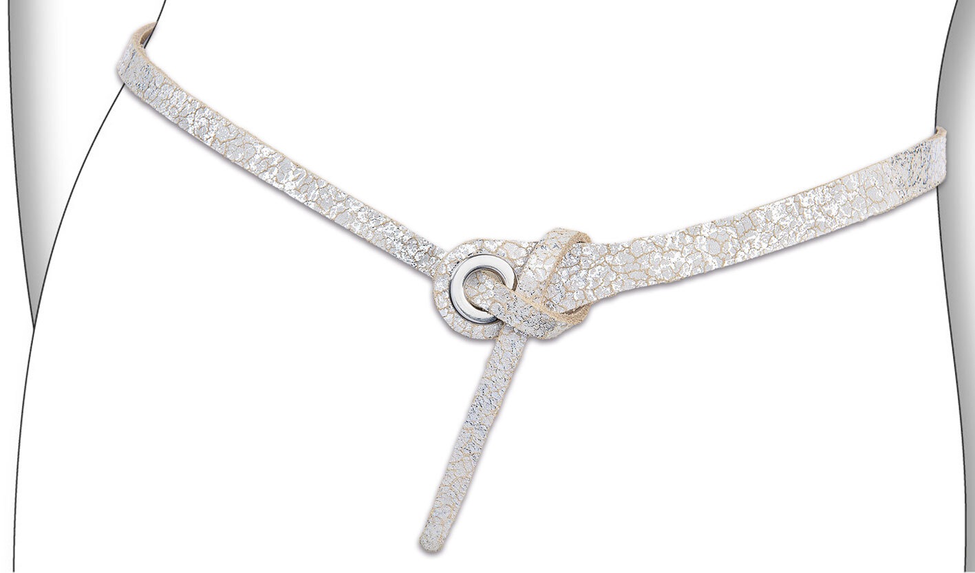 BERND GÖTZ Ledergürtel »Ledergürtel mit schnallenloser Schlaufenbindung«