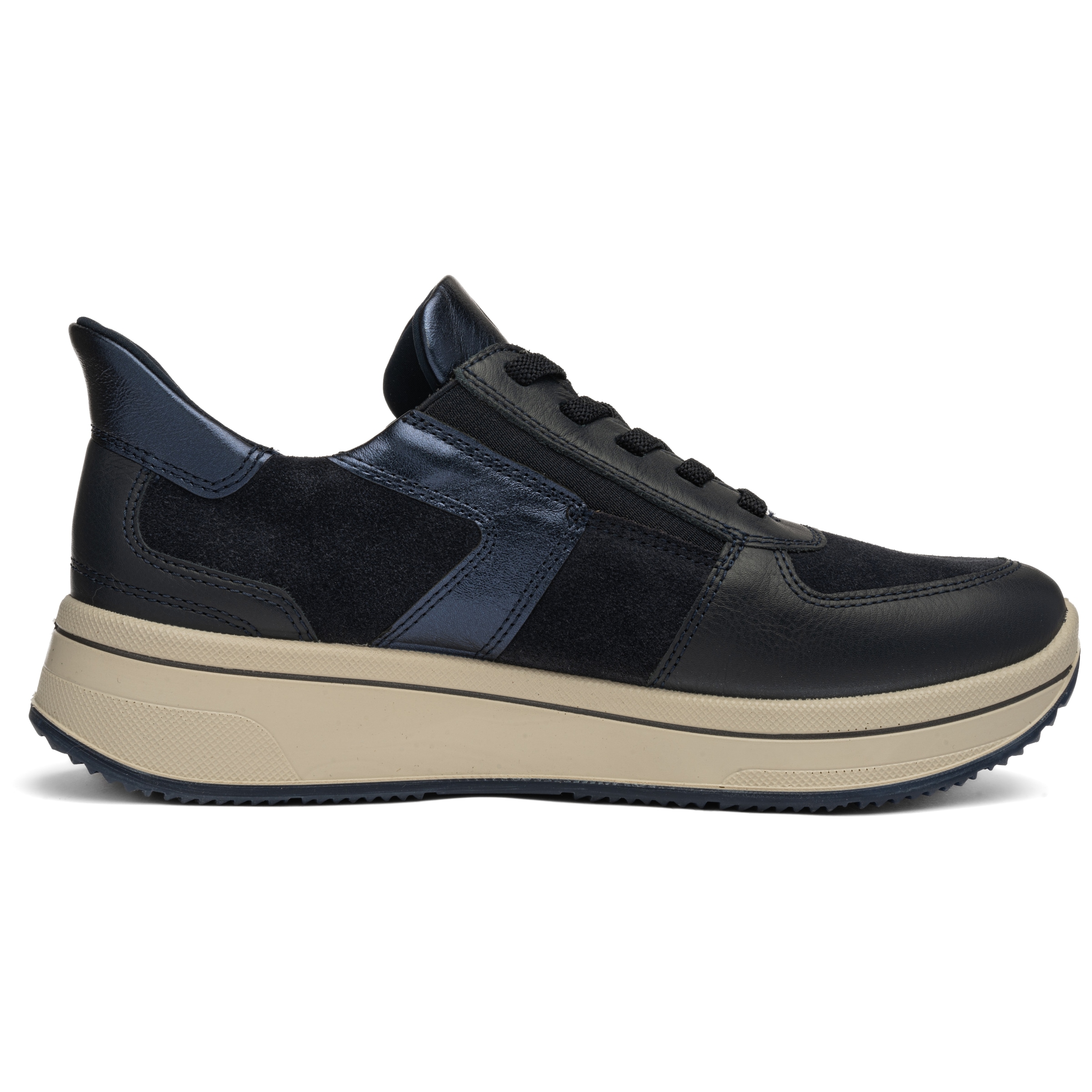 Ara Slip-On Sneaker »SAPPORO«  Freizeitschuh, Halbschuh, Schnürer in Komfortweite H (= sehr weit)