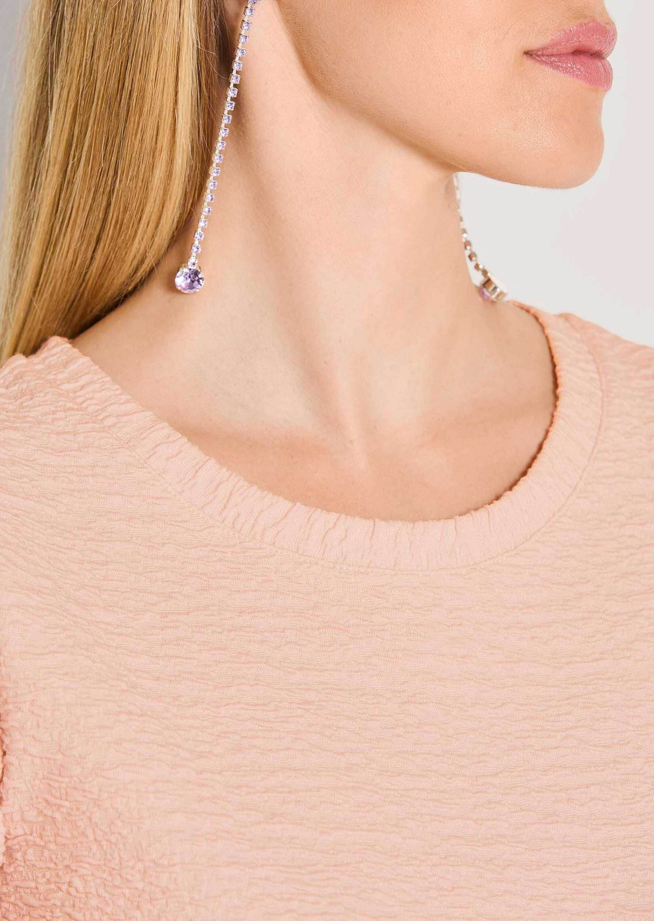 MADELEINE Kurzarmshirt »Shirt Elegantes Basic-Shirt, Kreppqualität« Kreppgewebe