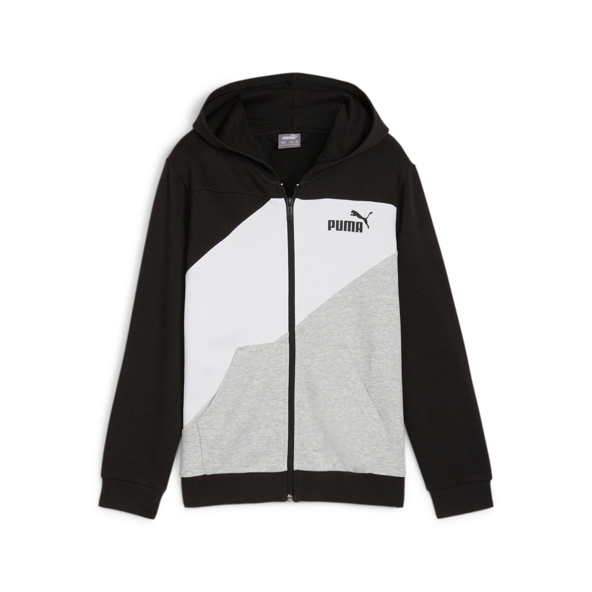 PUMA Kapuzensweatshirt "POWER COLORBLOCK FULL-ZIP HOODIE TR B"