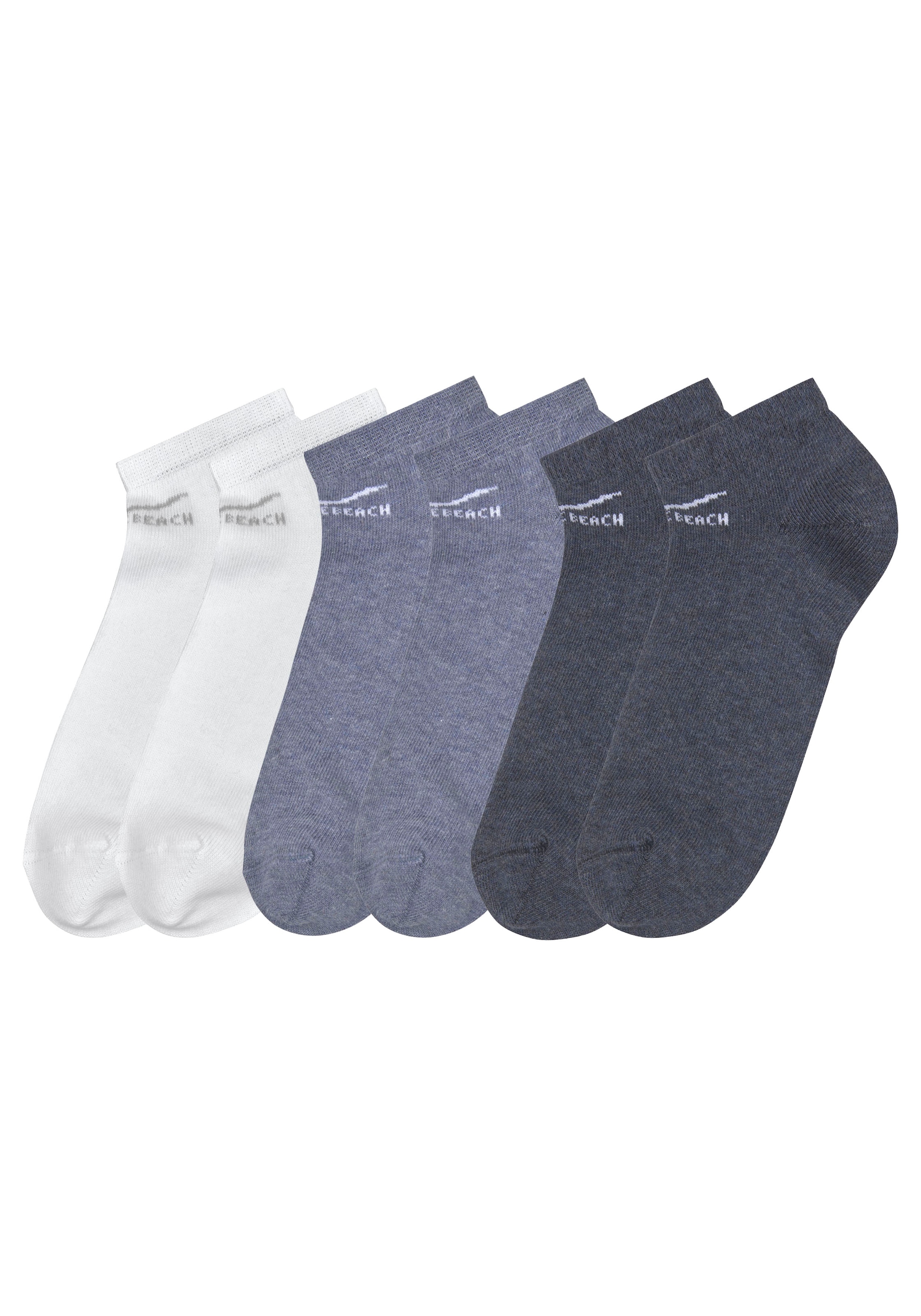 Venice Beach Sneakersocken, (Packung, 6 Paar), perfekte Passform durch LYCRA-Anteil