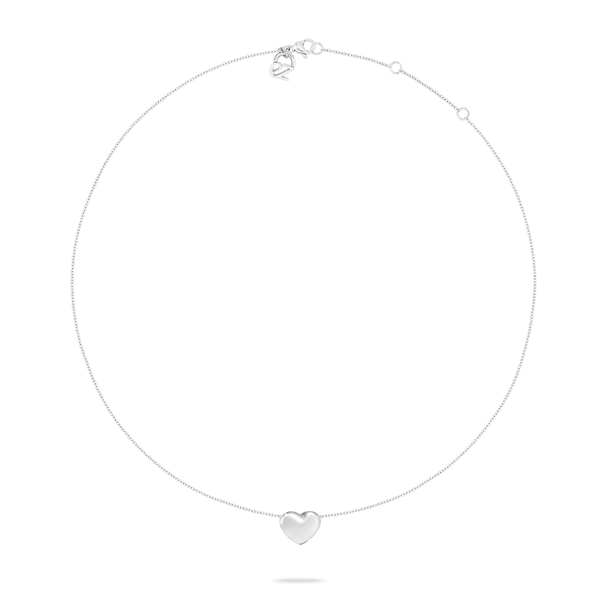 Echtzeit Kette mit Anhänger »Schmuck Geschenk Edelstahl Halskette Puffy Heart Herz«