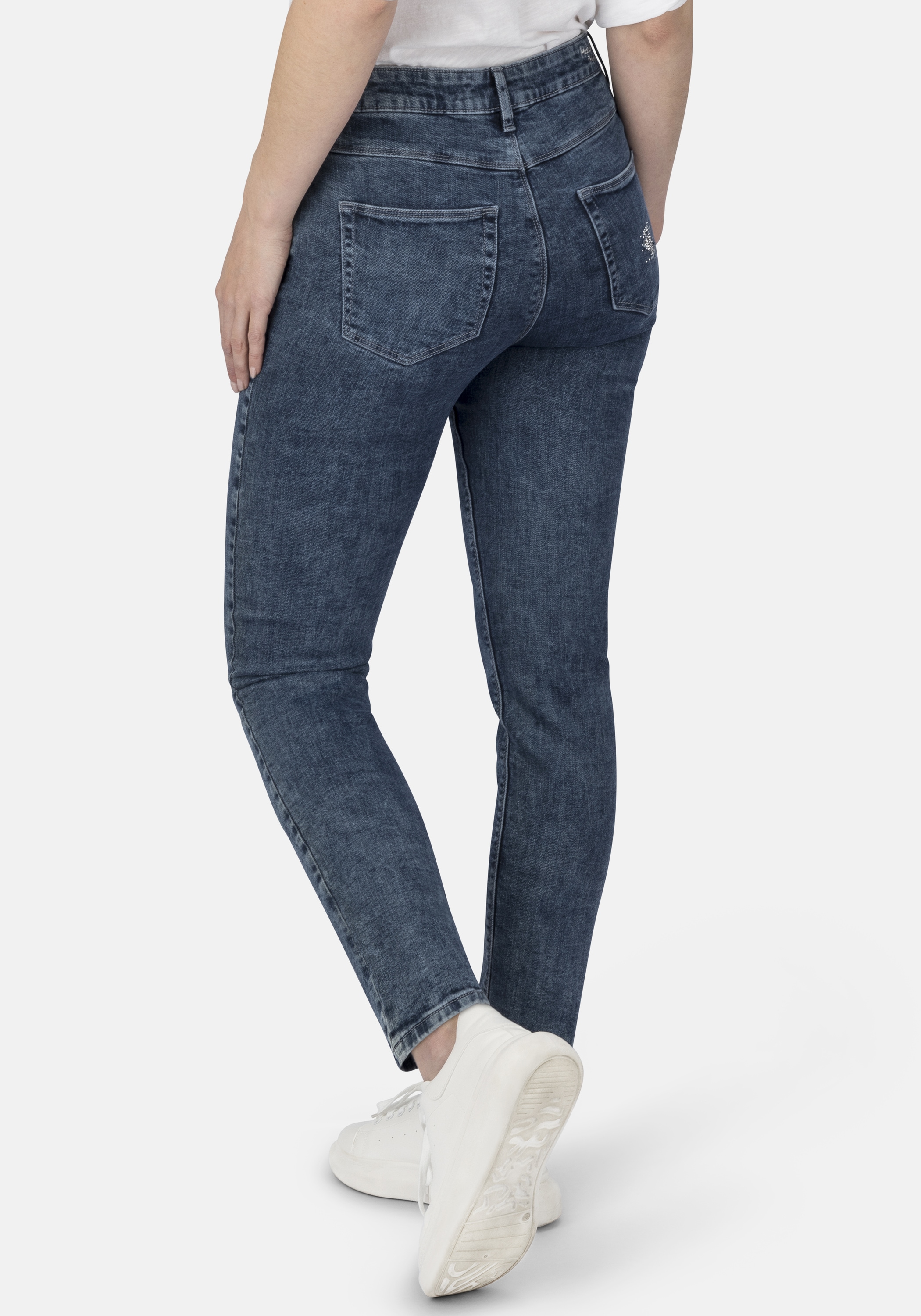 STOOKER WOMEN 5-Pocket-Jeans »Zermatt Fashion Straight Fit«, Straight Fit Casual Acid Wash Denim Jeans für Damen