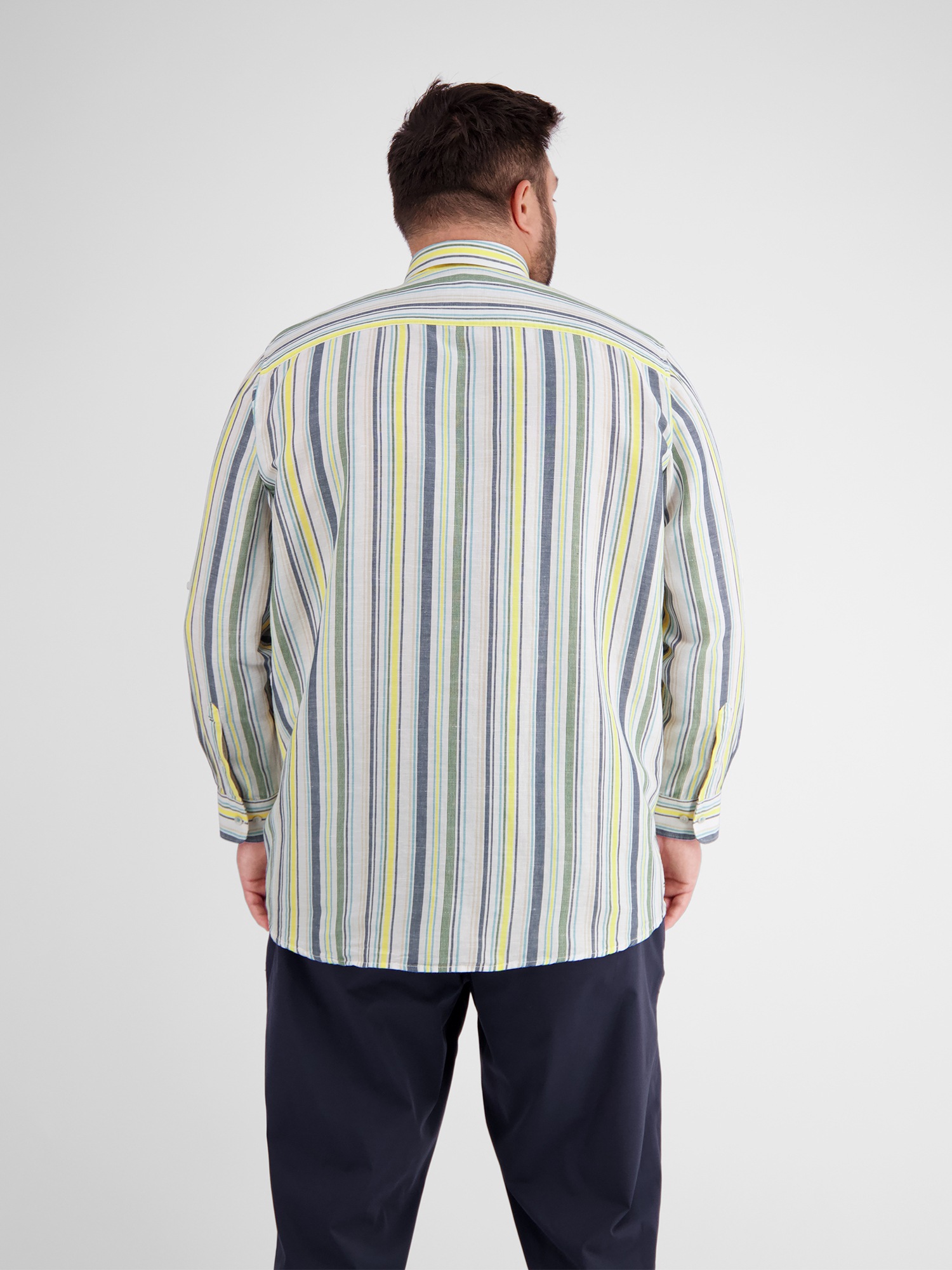 LERROS Langarmhemd "Modisches Streifenhemd für Herren, in Übergrößen" günstig online kaufen