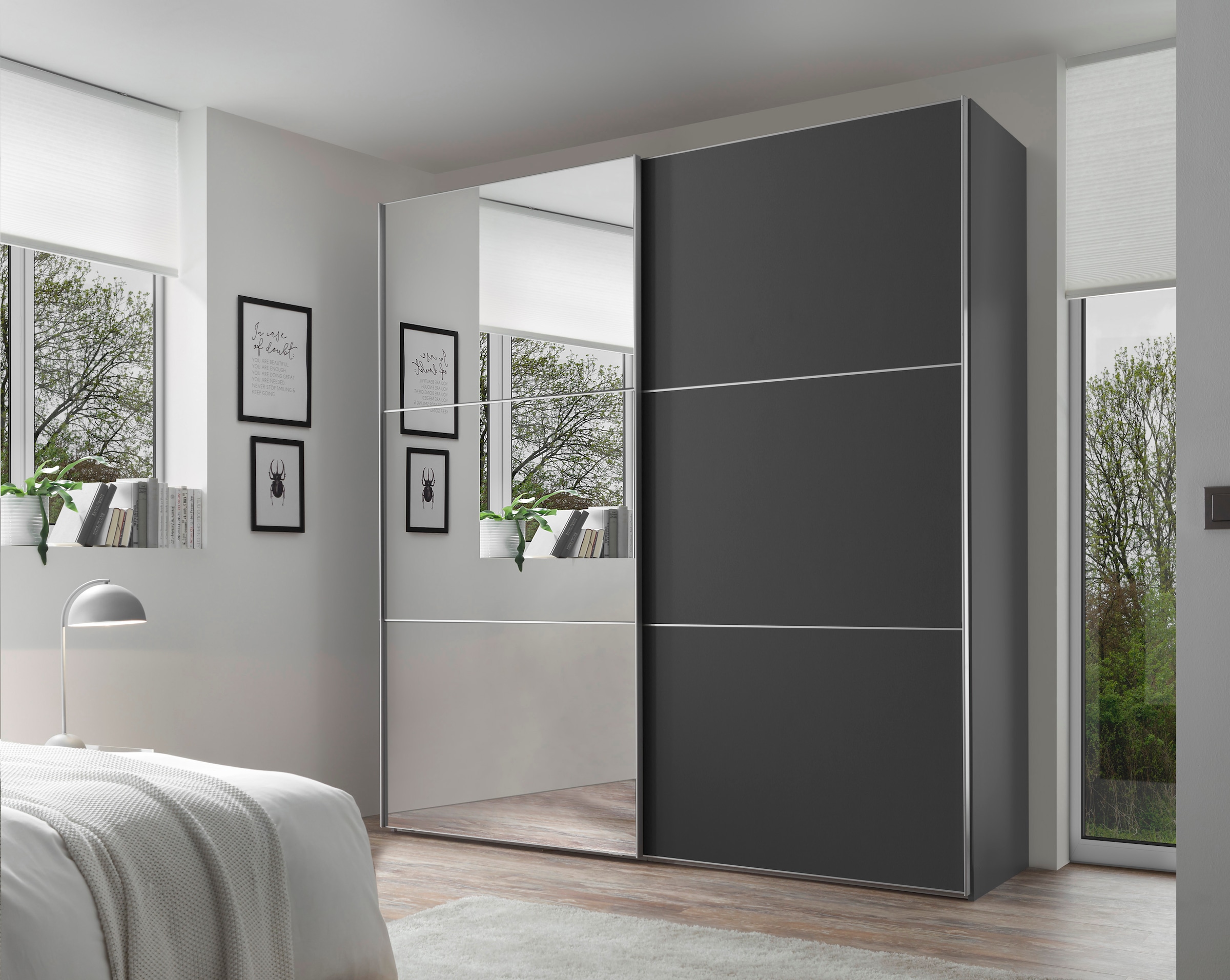 STAUD Schwebetürenschrank »Includo, Made in Germany« vier verschiedene Ausstattungsvarianten