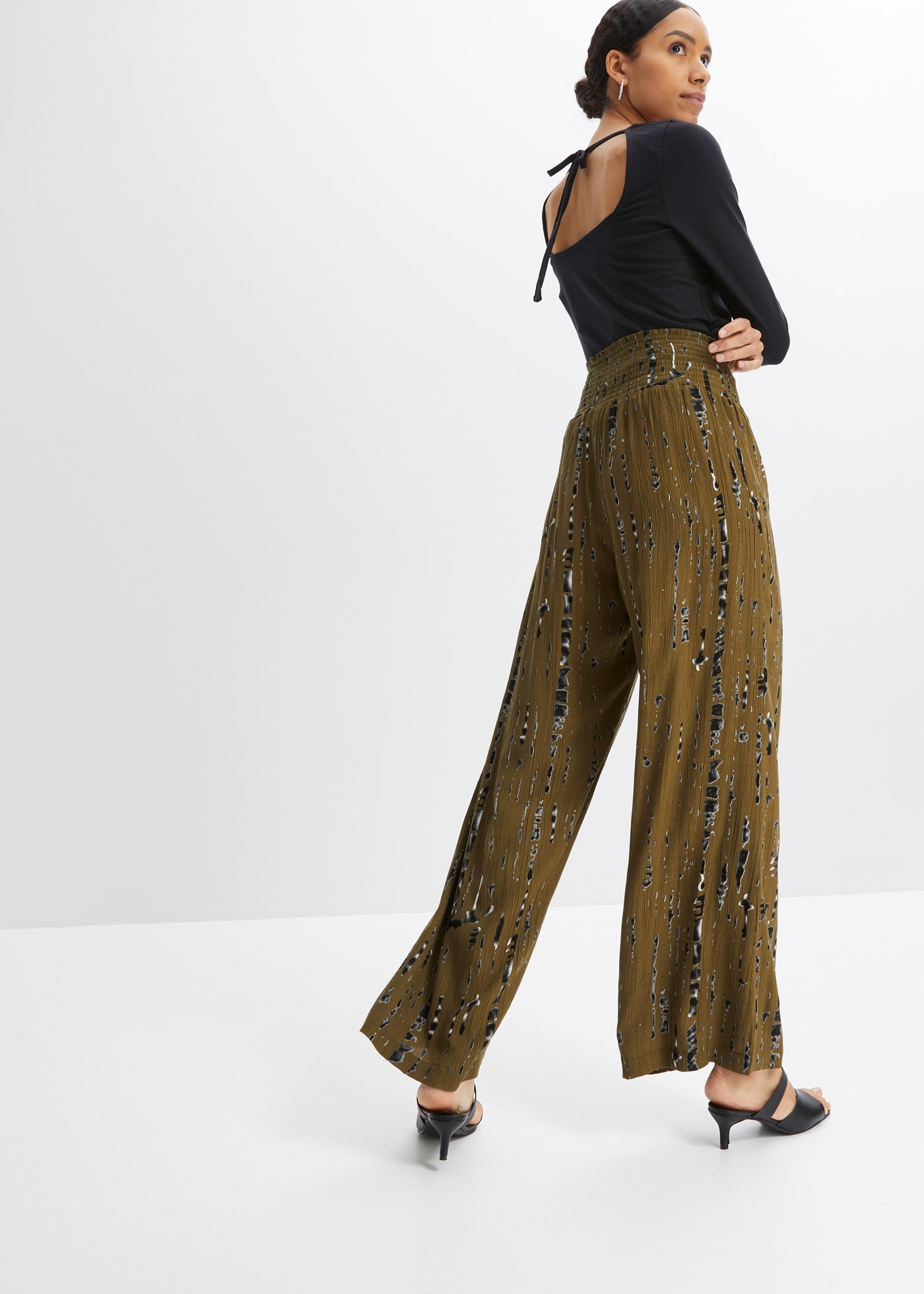 bonprix Palazzohose  Palazzo-Hose aus fließender Viskose