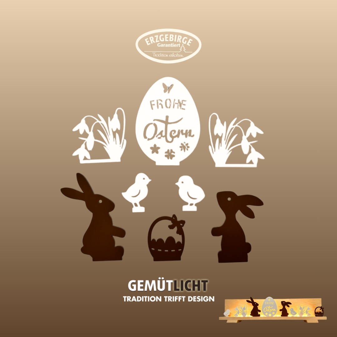 Weigla Dekofigur "Figurenset "Ostern" für WEIGLA Dekosockel, aus Holz" Erzg günstig online kaufen