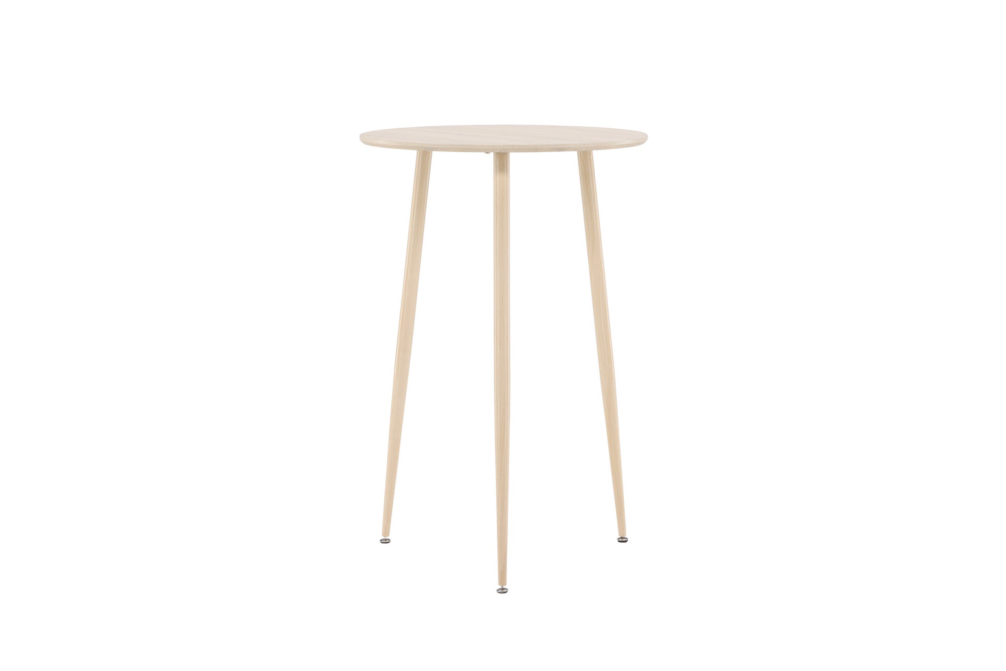 Venture Home Tresentisch »Plaza, runder Bartisch Ø 70 × 105 cm in hellem Whitewash« Tresentisch, MDF, Stahlbeine, rund, hoch, hell
