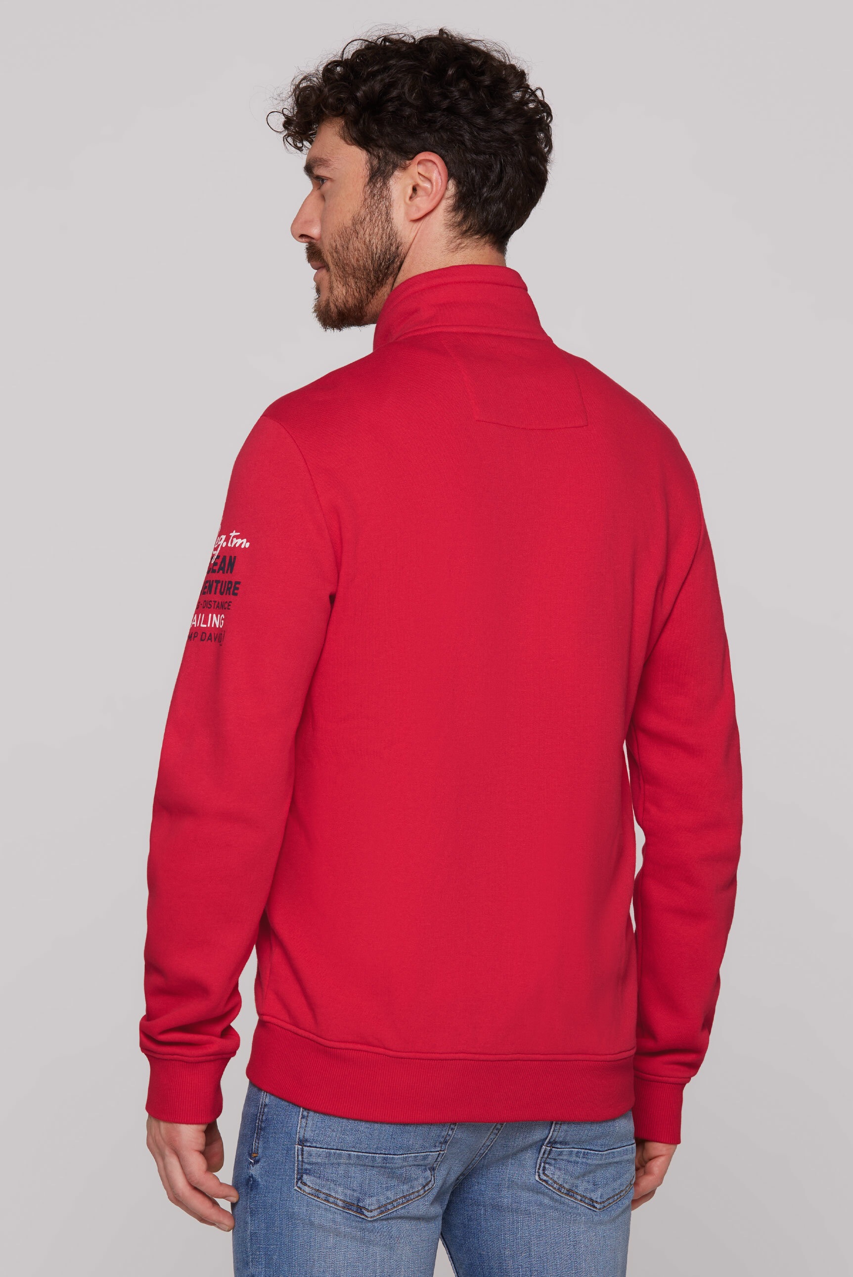 CAMP DAVID Sweatjacke, mit Stehkragen