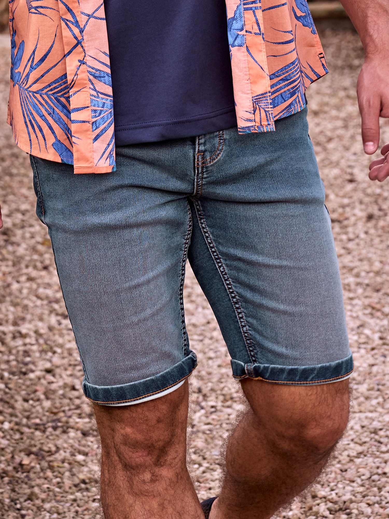 LERROS Jogg-Bermudas "Bequeme Jogg-Denim Bermuda" günstig online kaufen