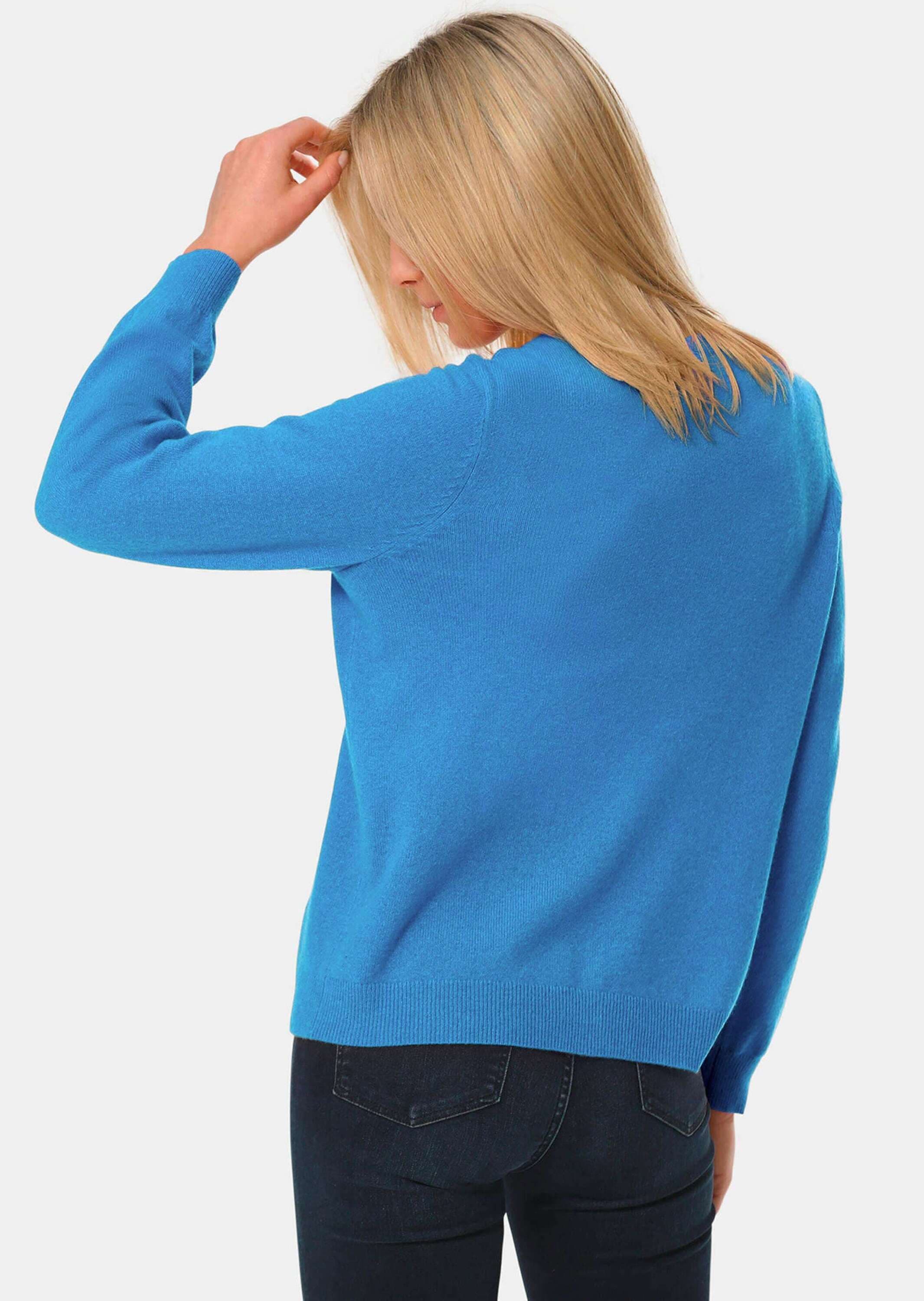 GOLDNER Strickpullover »Kaschmirstrickjacke mit Rundhalsausschnitt Kuschelweiche Kaschmir-Strickjacke mit Rundhals«