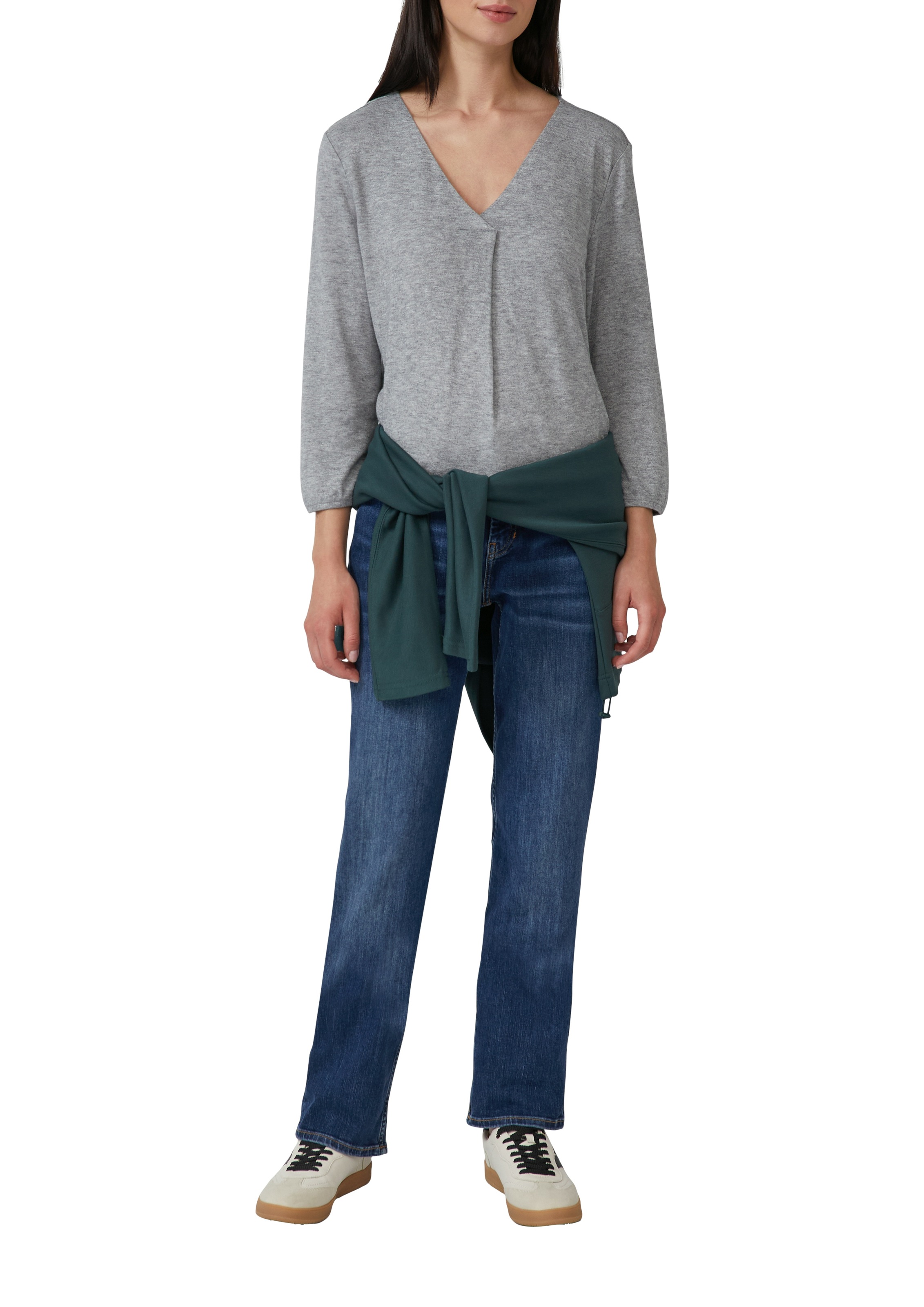 s.Oliver 3/4-Arm-Shirt, mit V-Ausschnitt