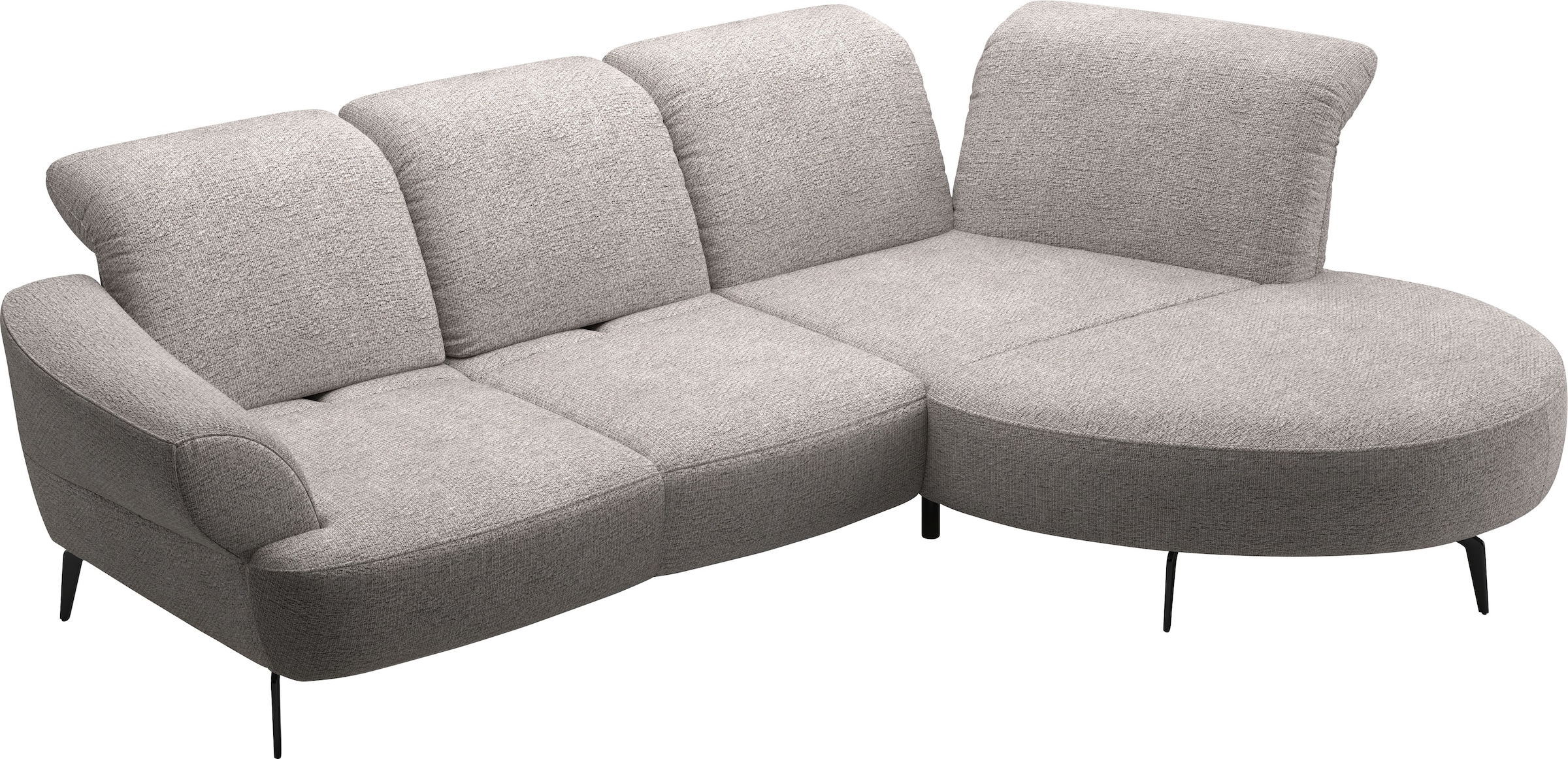 sit&more Ecksofa »Dance, L-Form, inkl. Sitztiefenverstellung«, inkl. Click&Seat, optional mit Kopfteilverstellung