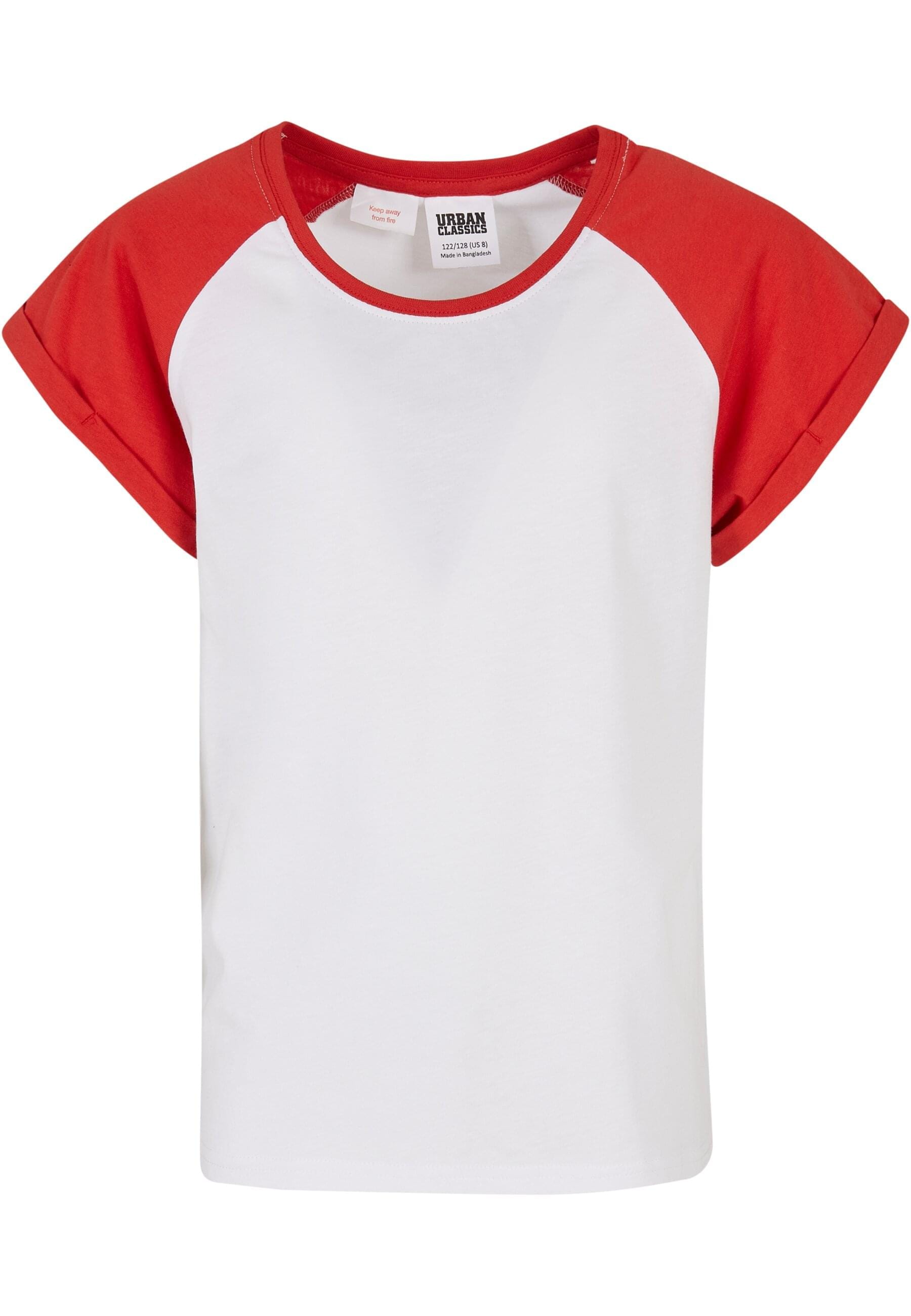 URBAN CLASSICS T-Shirt »Urban Classics Damen Girls Contrast Raglan Tee«, (1 tlg.)