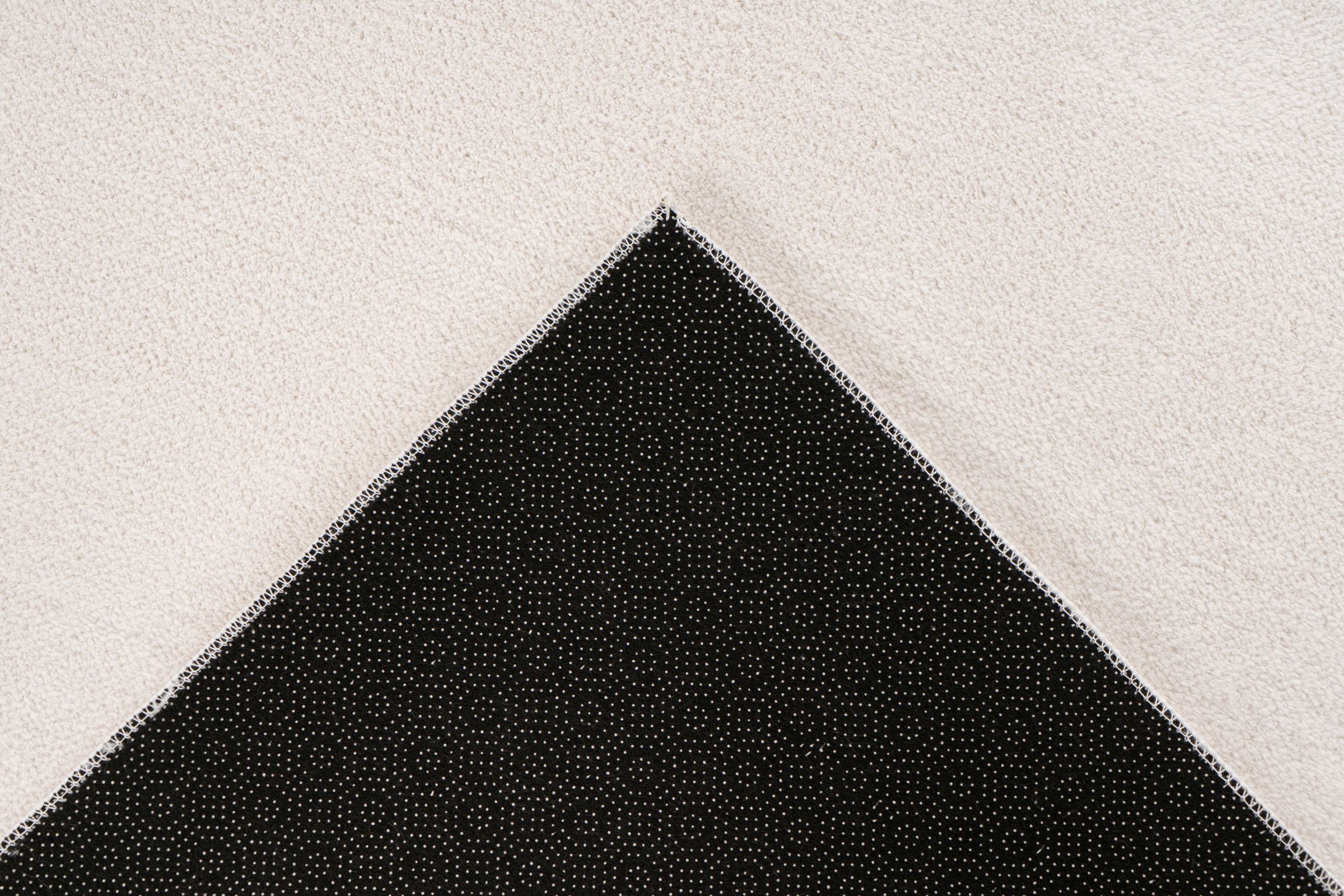 Teppich KAYOOM "Earthquake 225", elfenbein, B:120cm H:14mm L:160cm, Polyester, Teppiche, Teppich, auch als Läufer, dichter uni Kurzflor, Wohnzimmer 3