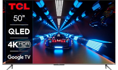 TCL QLED-Fernseher »50C735X2«, 126 cm/50 Zoll, 4K Ultra HD, Smart-TV-Google TV, HDR... kaufen
