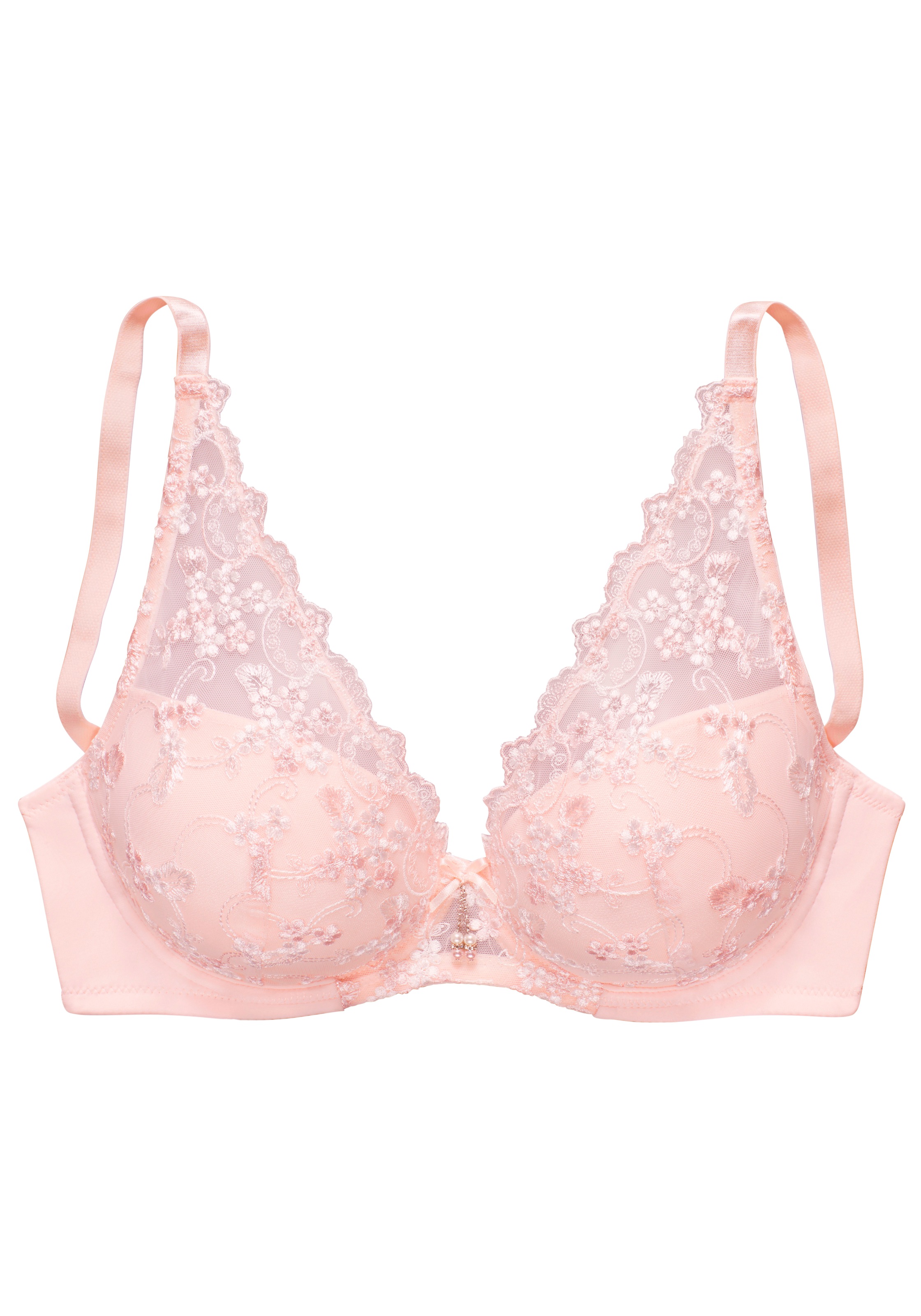 LASCANA mit Bügel in High-Apex-Schnittform aus Stickereispitze, sexy Dessou günstig online kaufen