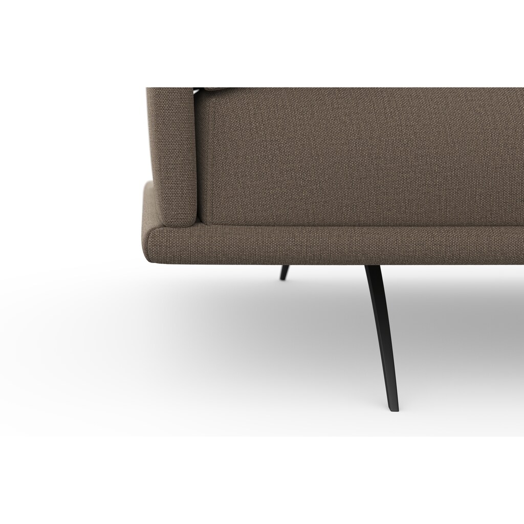 machalke® Ecksofa »benito, L-Form«, mit bezogenem Sockel