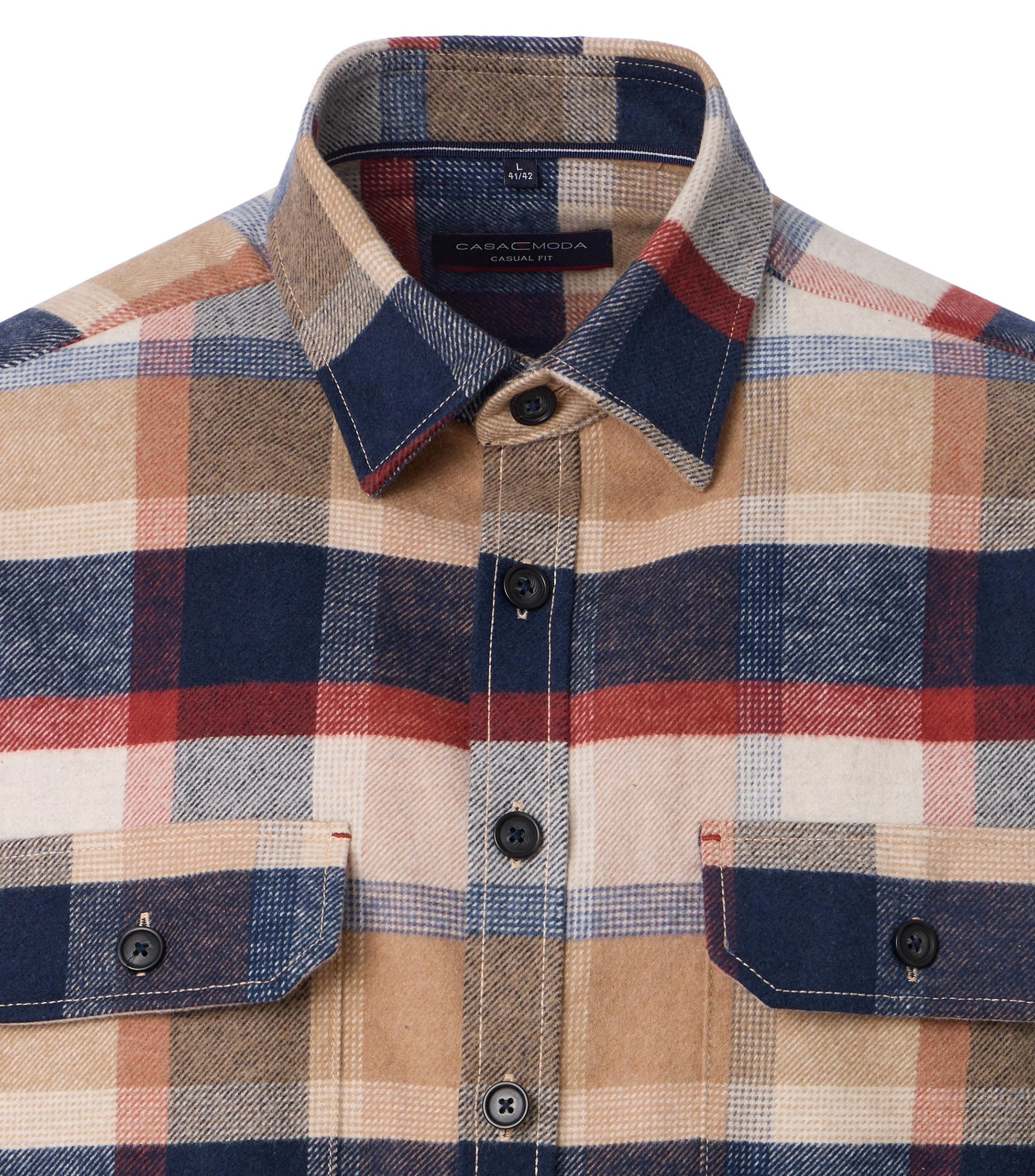 CASAMODA Langarmhemd »CASAMODA Hemdjacke kariert«