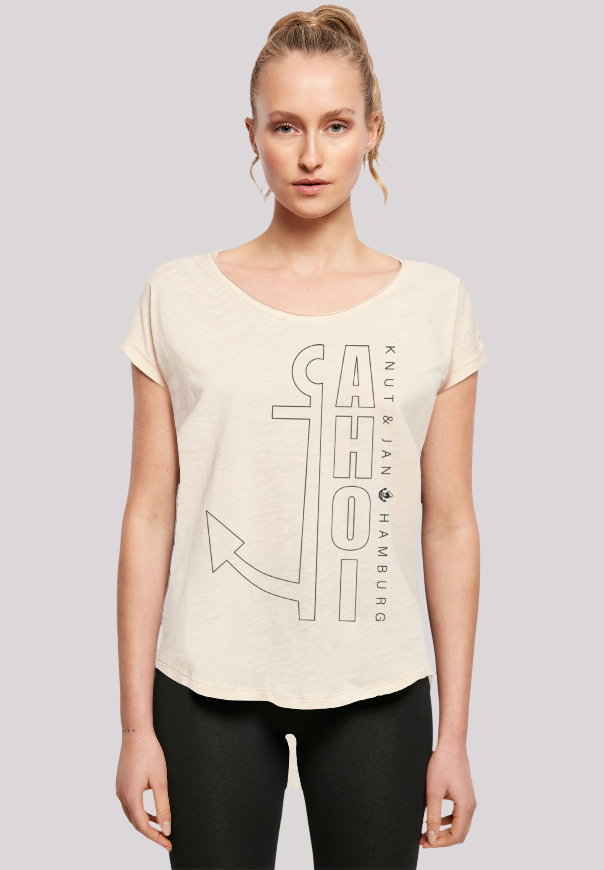 F4NT4STIC T-Shirt "Ahoi Anker Outlines Knut & Jan Hamburg", Print günstig online kaufen