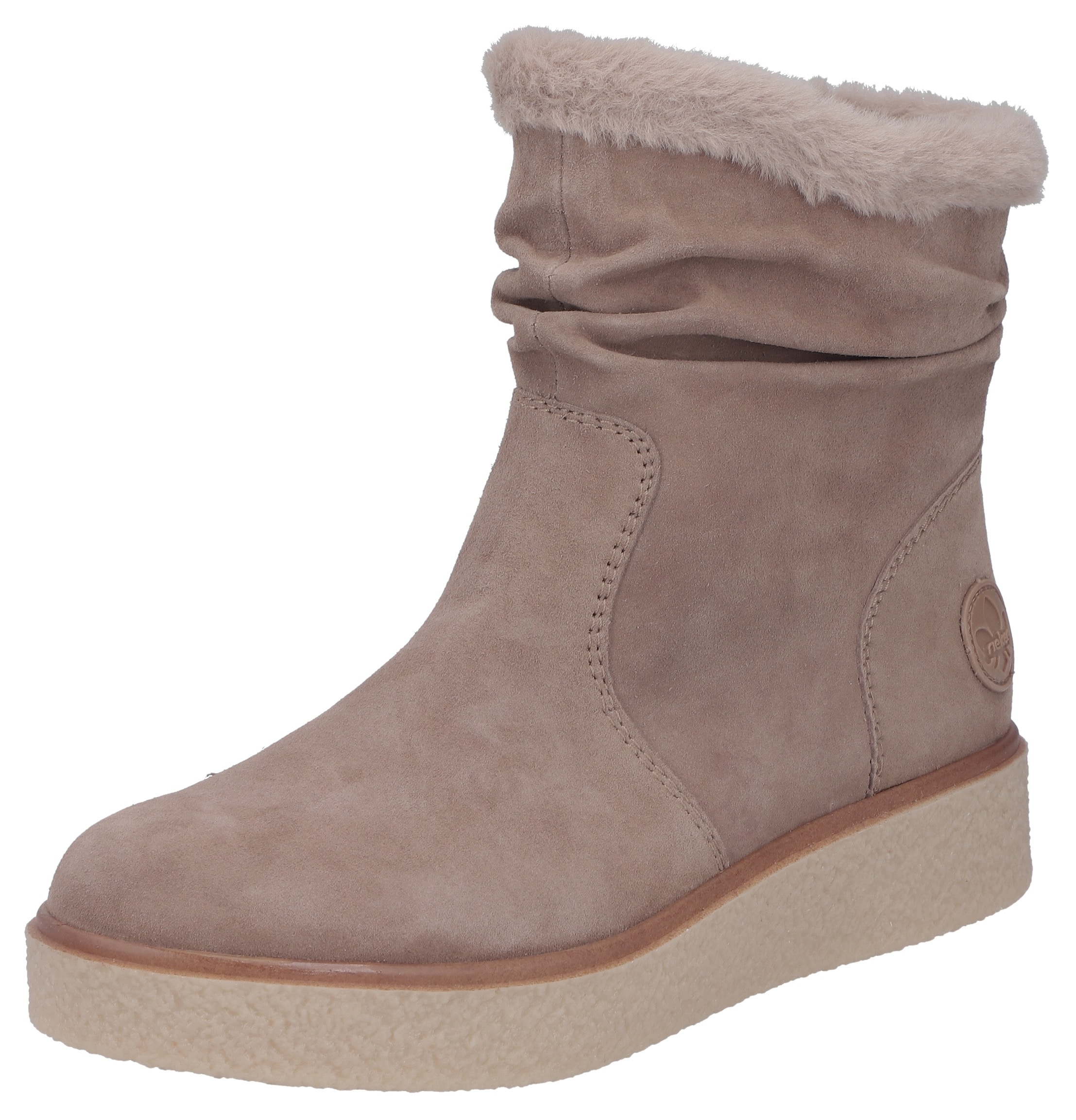 Rieker Winterboots, Stiefelette, slouchy Schaft, mit Innenreißverschluss