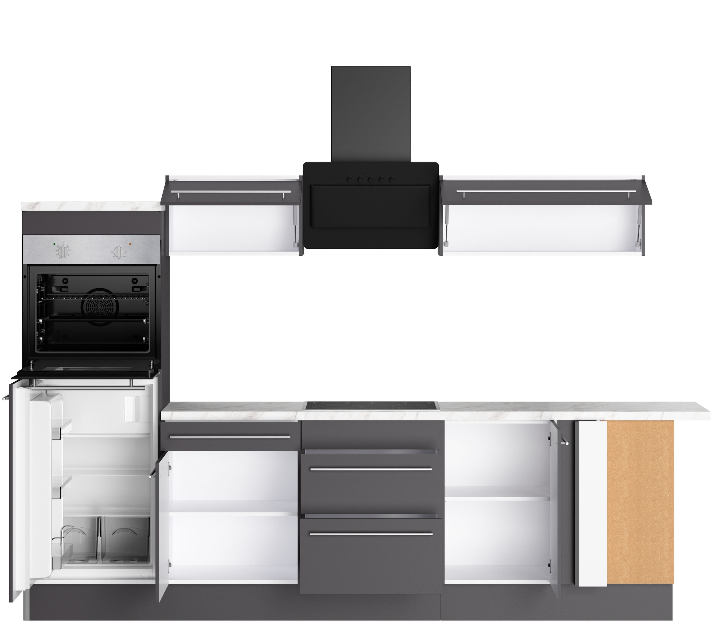 OPTIFIT Küche »Bern2«, Stellmaße 295 x 175 cm, wahlweise mit E-Geräten