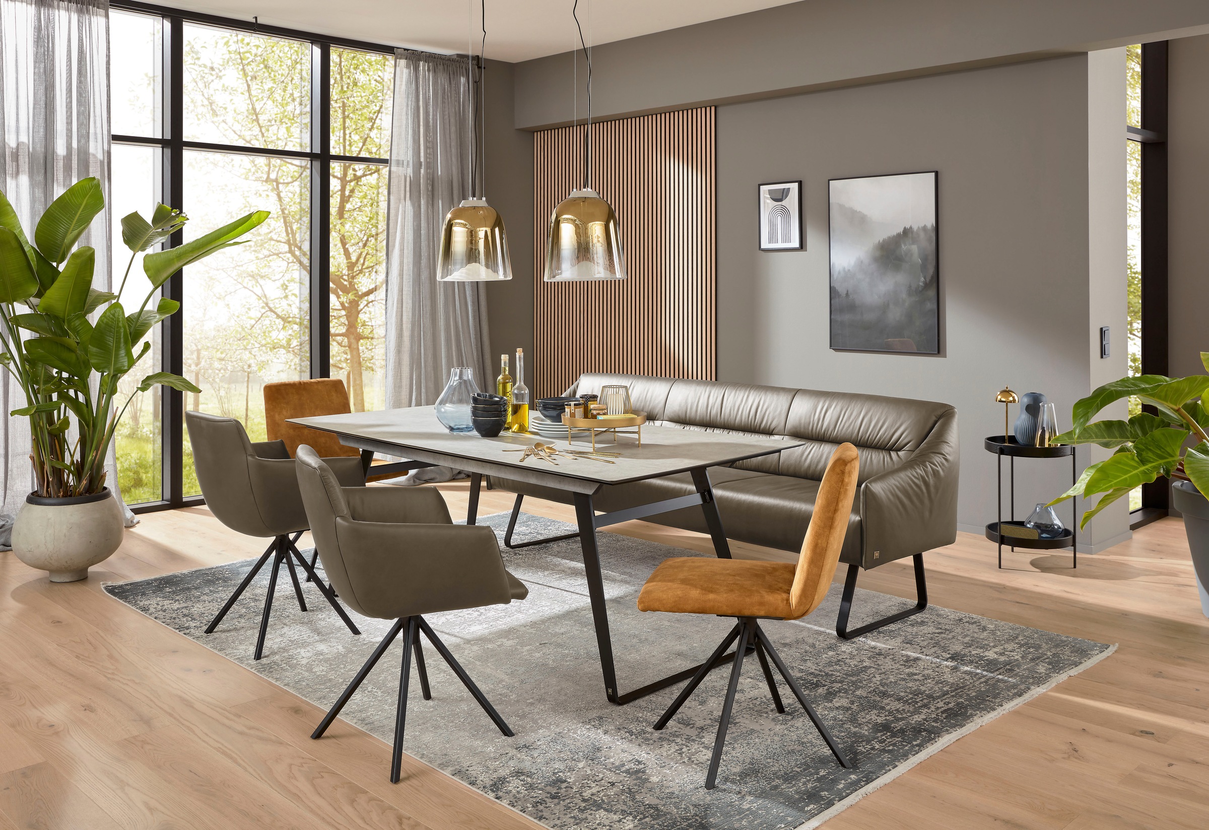 Musterring Essbank "JustB SP500" 1 tlg. Metallkufe schwarz, verschiedene Fa günstig online kaufen