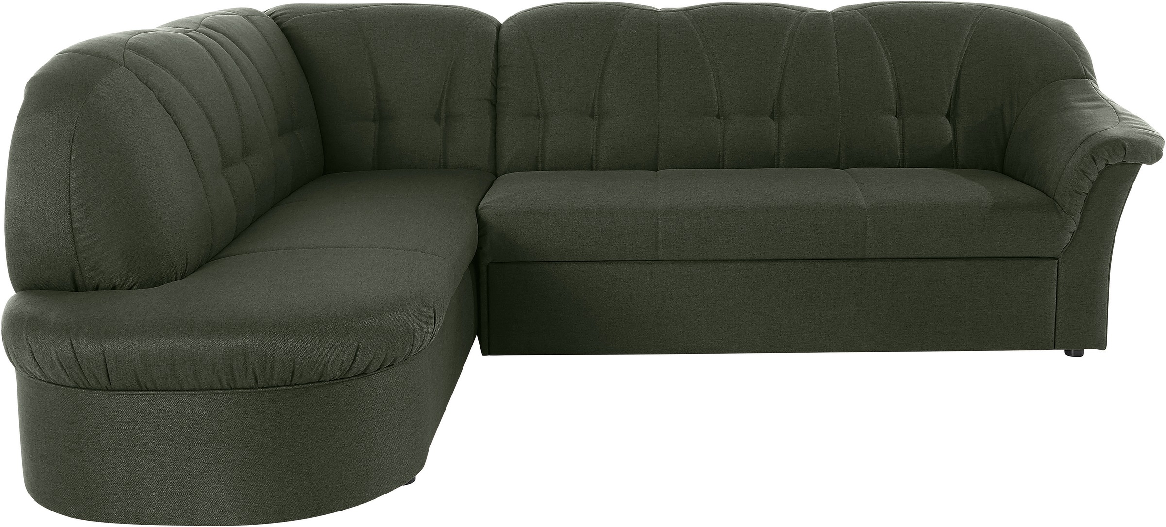 DOMO collection Ecksofa »Pegnitz, elegante Rückensteppung, zeitlose Formensprache, L-Form«, wahlweise mit Bettfunktion