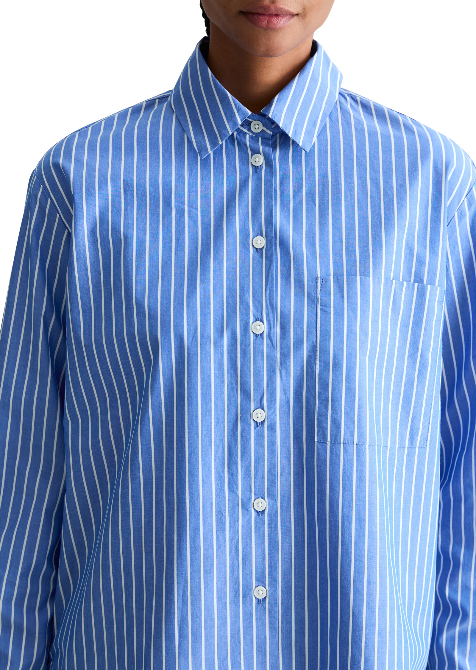 Marc O'Polo DENIM Langarmbluse »aus Papertouch-Popeline«