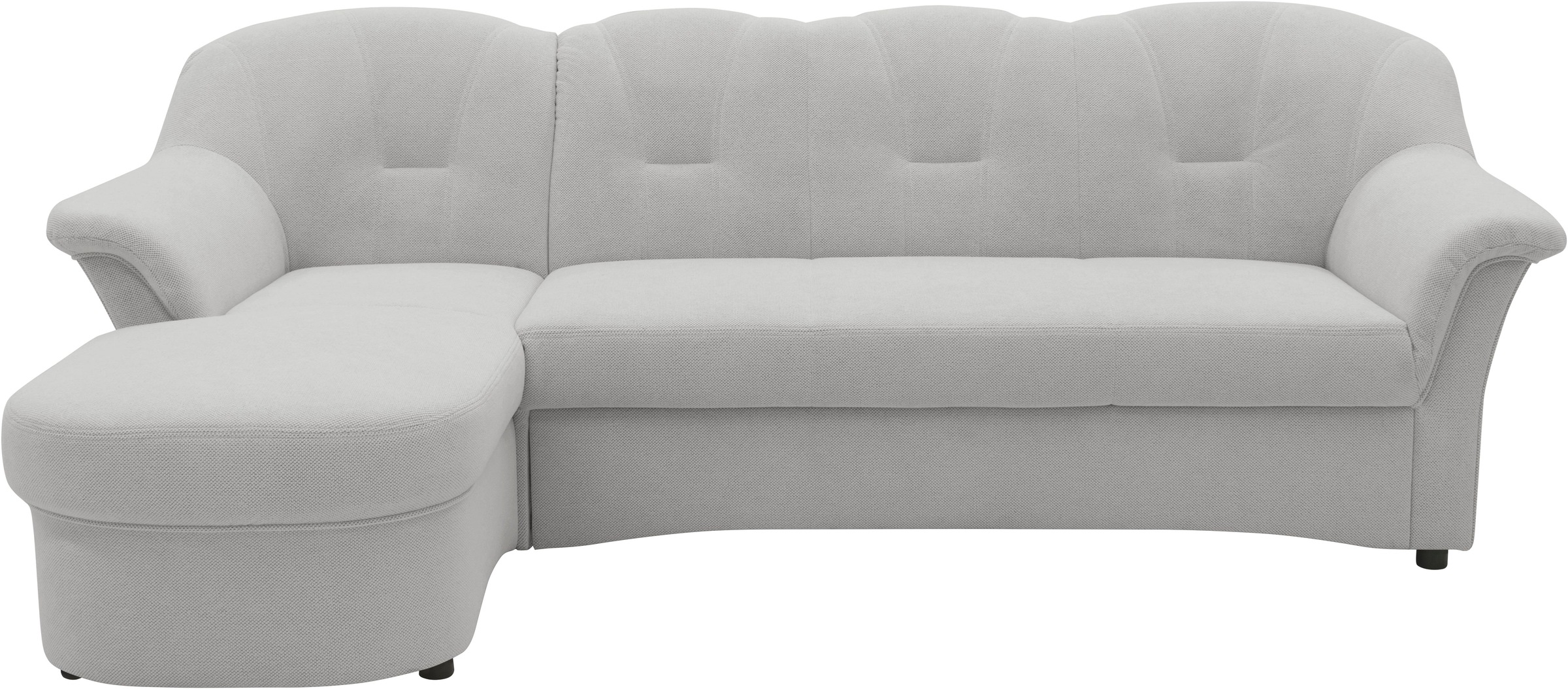 DOMO collection Ecksofa »Flores Schlafsofa, B/T/H: 233/142/86 cm, L-Form«, wahlweise mit Bettfunktion, wahlweise mit Federkern, auch in Leder